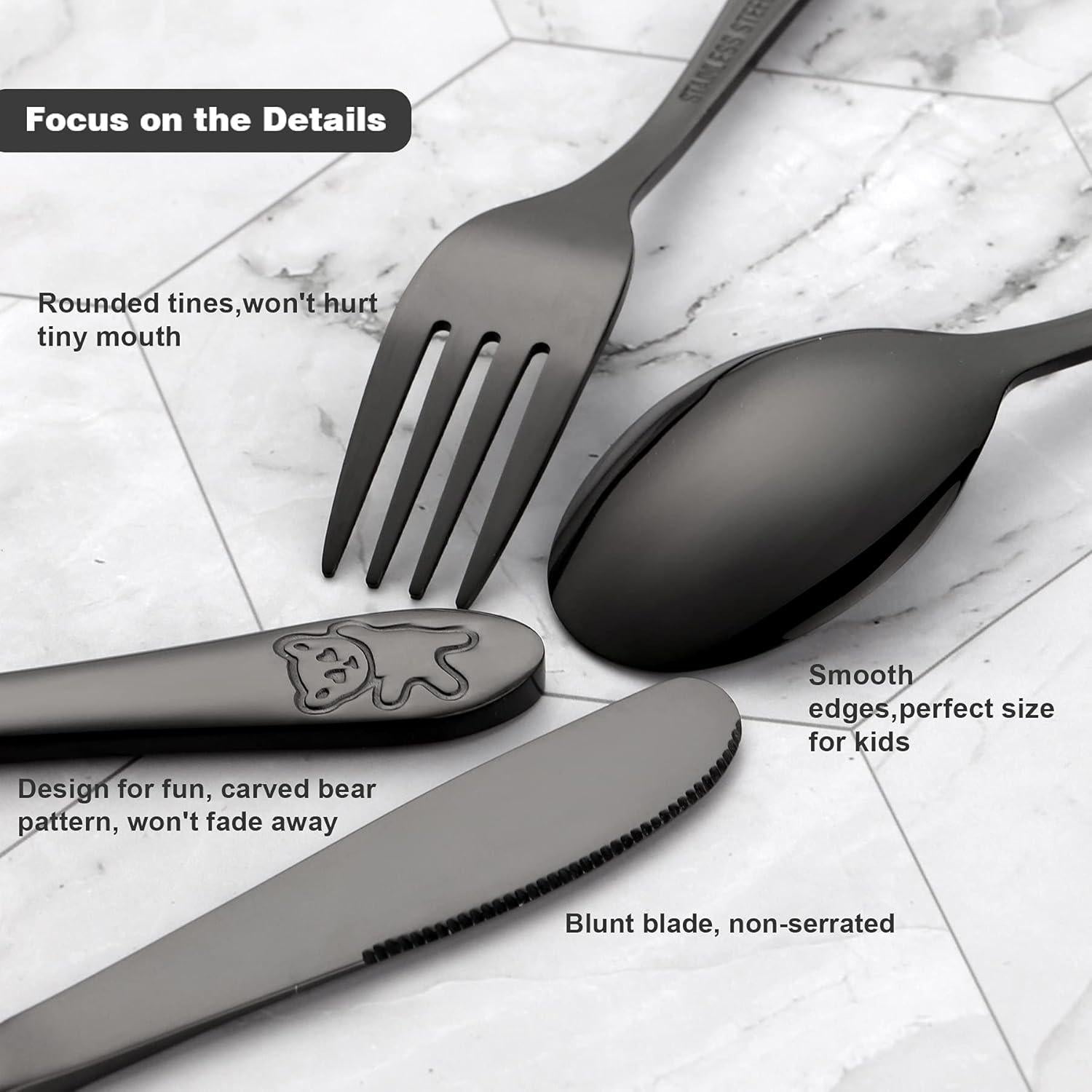 Juego de Cubiertos para Niños Poylim Acero Inoxidable 8 Piezas