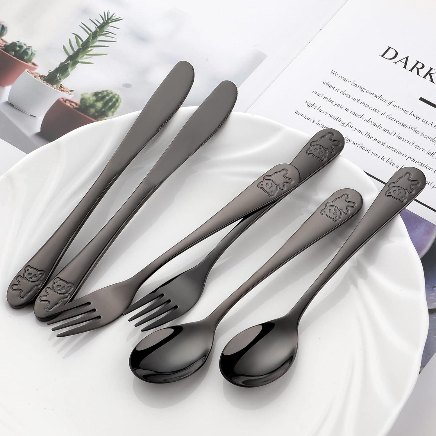 Juego de Cubiertos para Niños Poylim Acero Inoxidable 8 Piezas