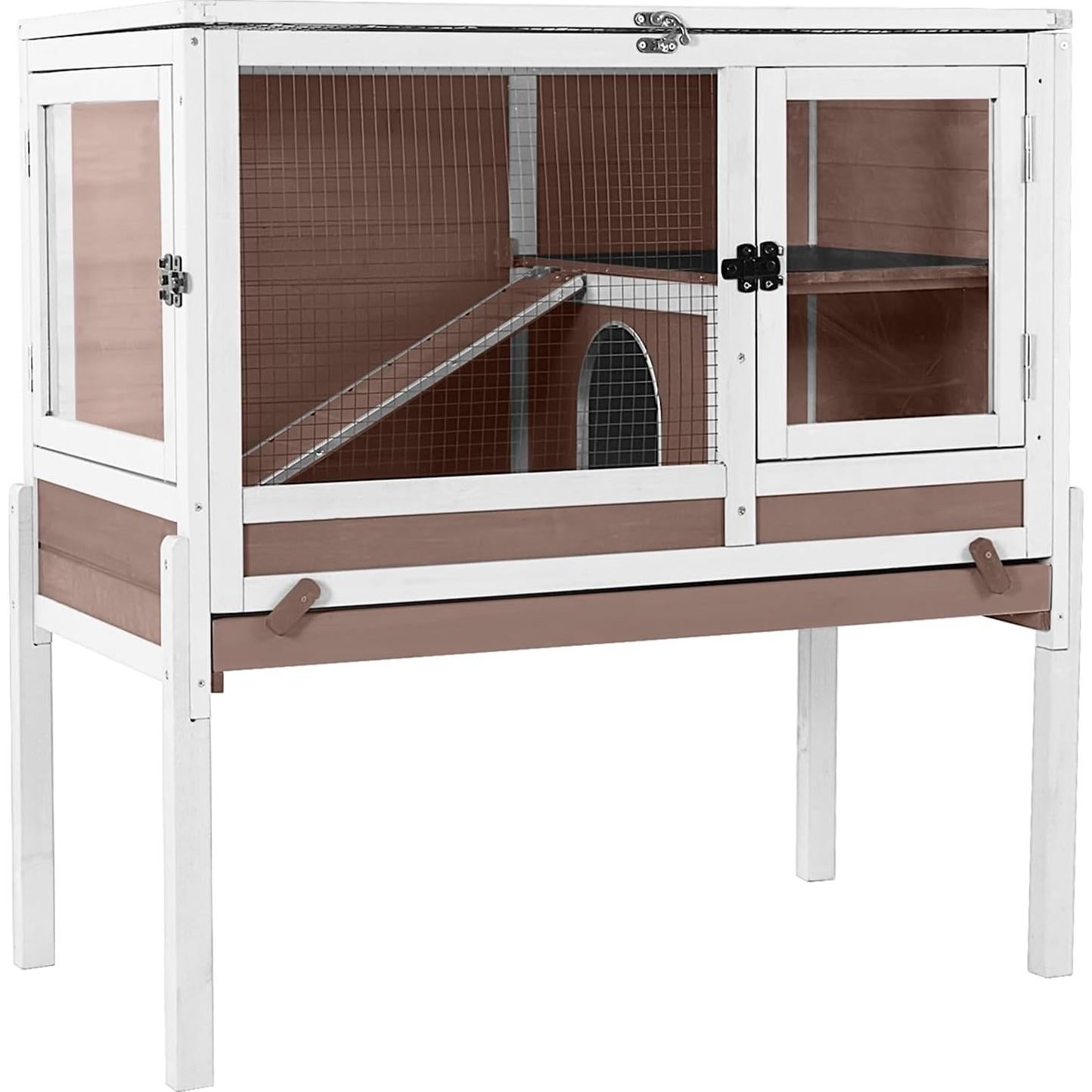 Jaula para Cobayas MEDEHOO AIR53 - Multi-Nivel 93x50x93 cm