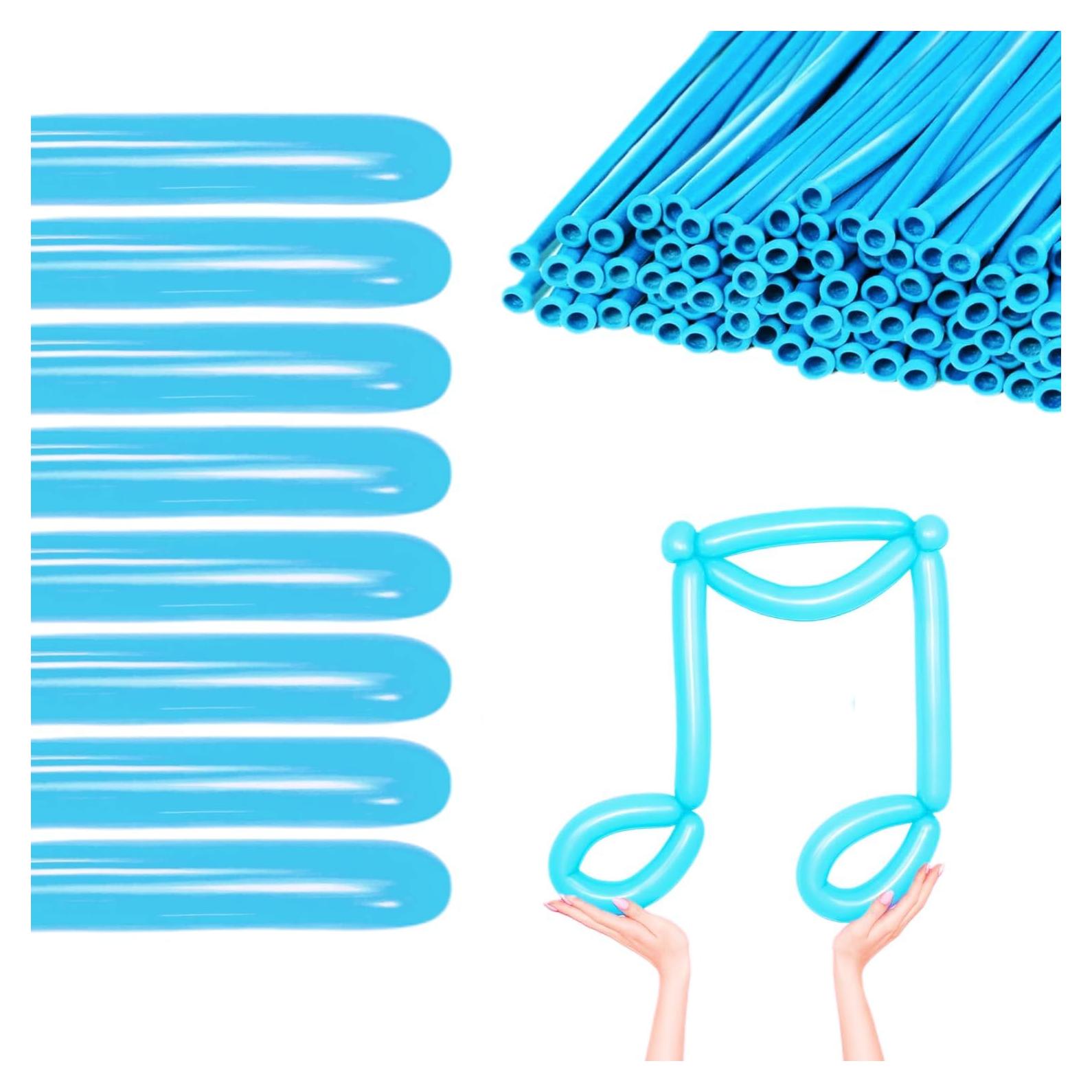 100 Globos Azul Bebé EBLLIWSM 30 cm para Fiestas y Cumpleaños