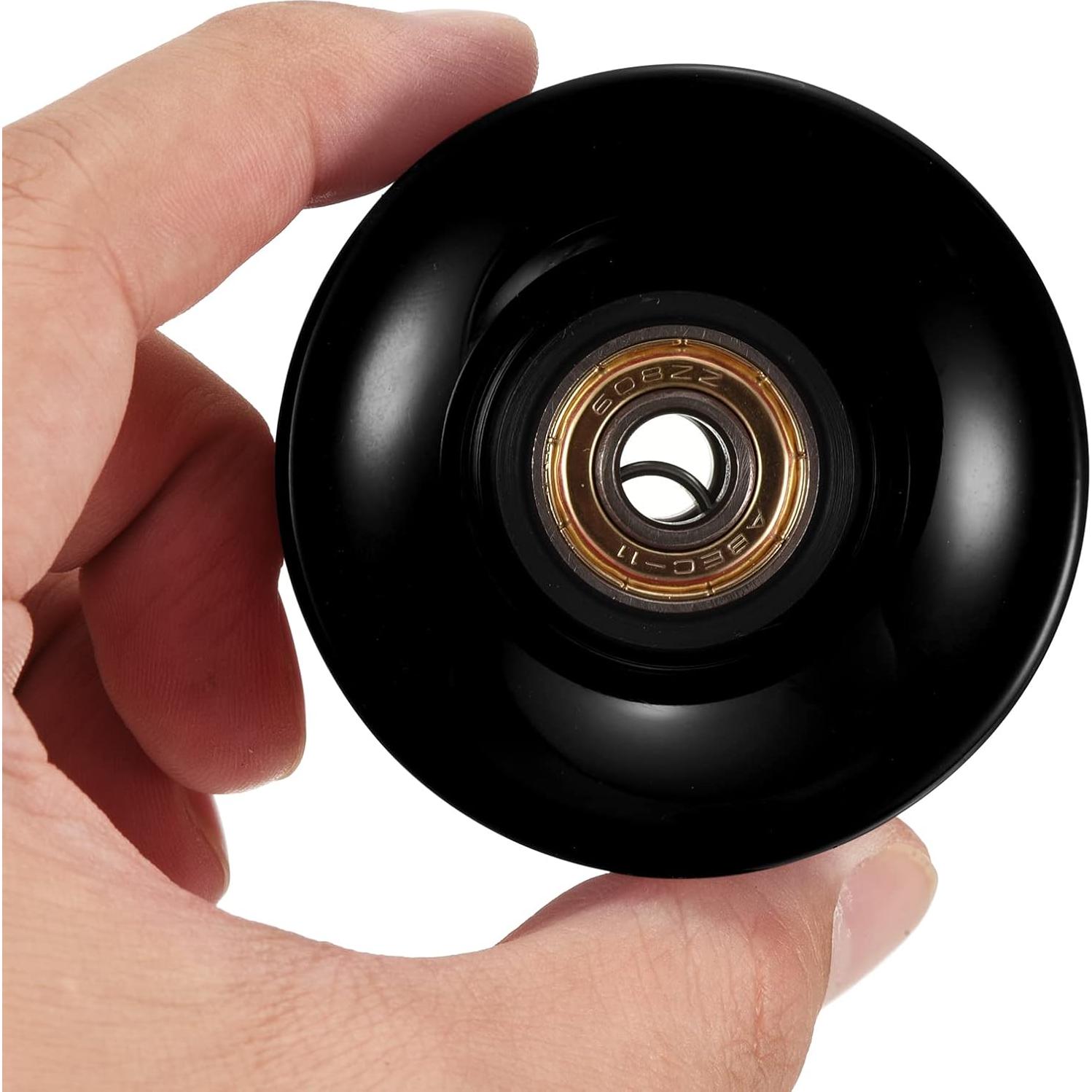 Ruedas de Longboard PATIKIL 45x60mm PU ABEC-11 Negras