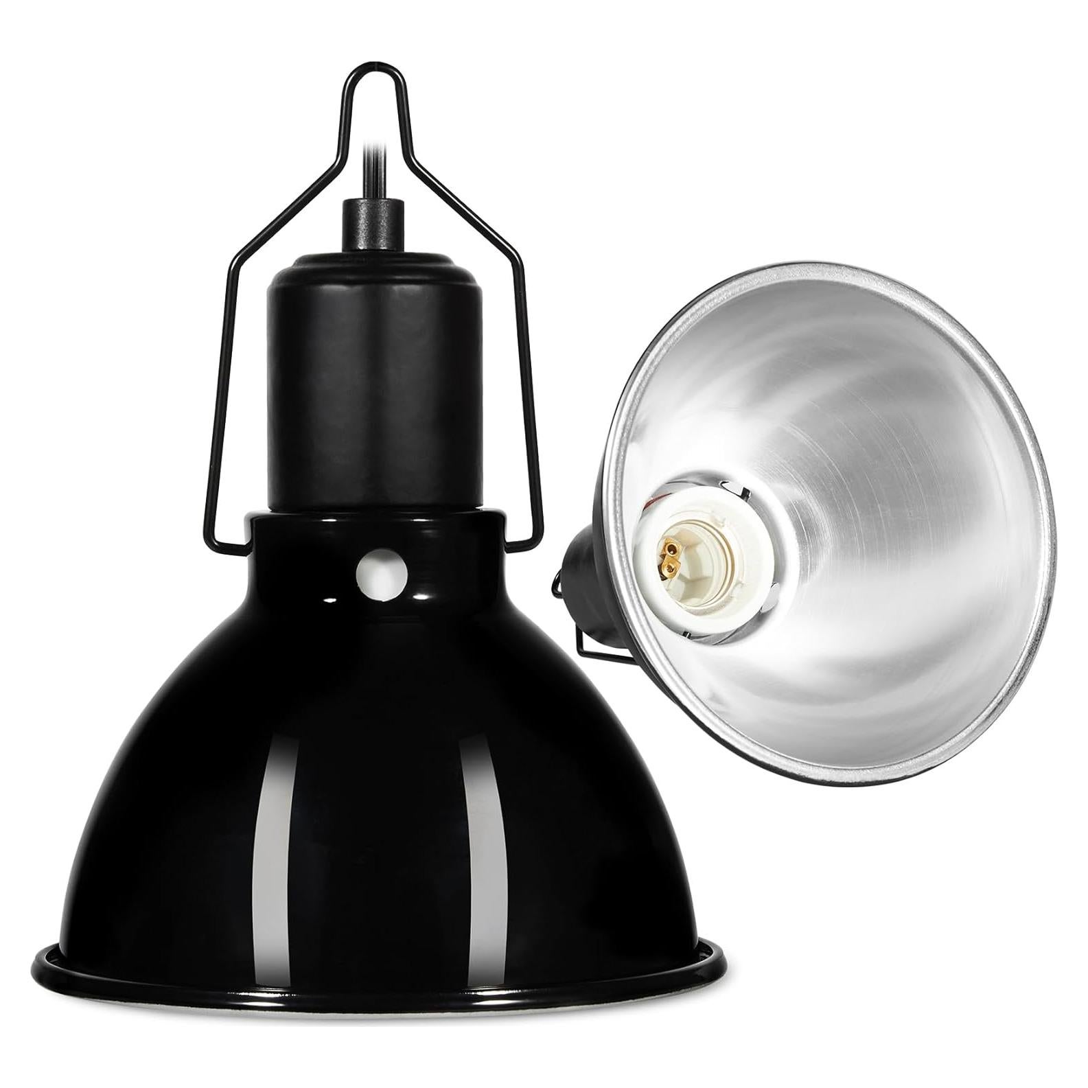 Lámpara de Calor UVB para Reptiles DXOPHIEX 5.5" Domo