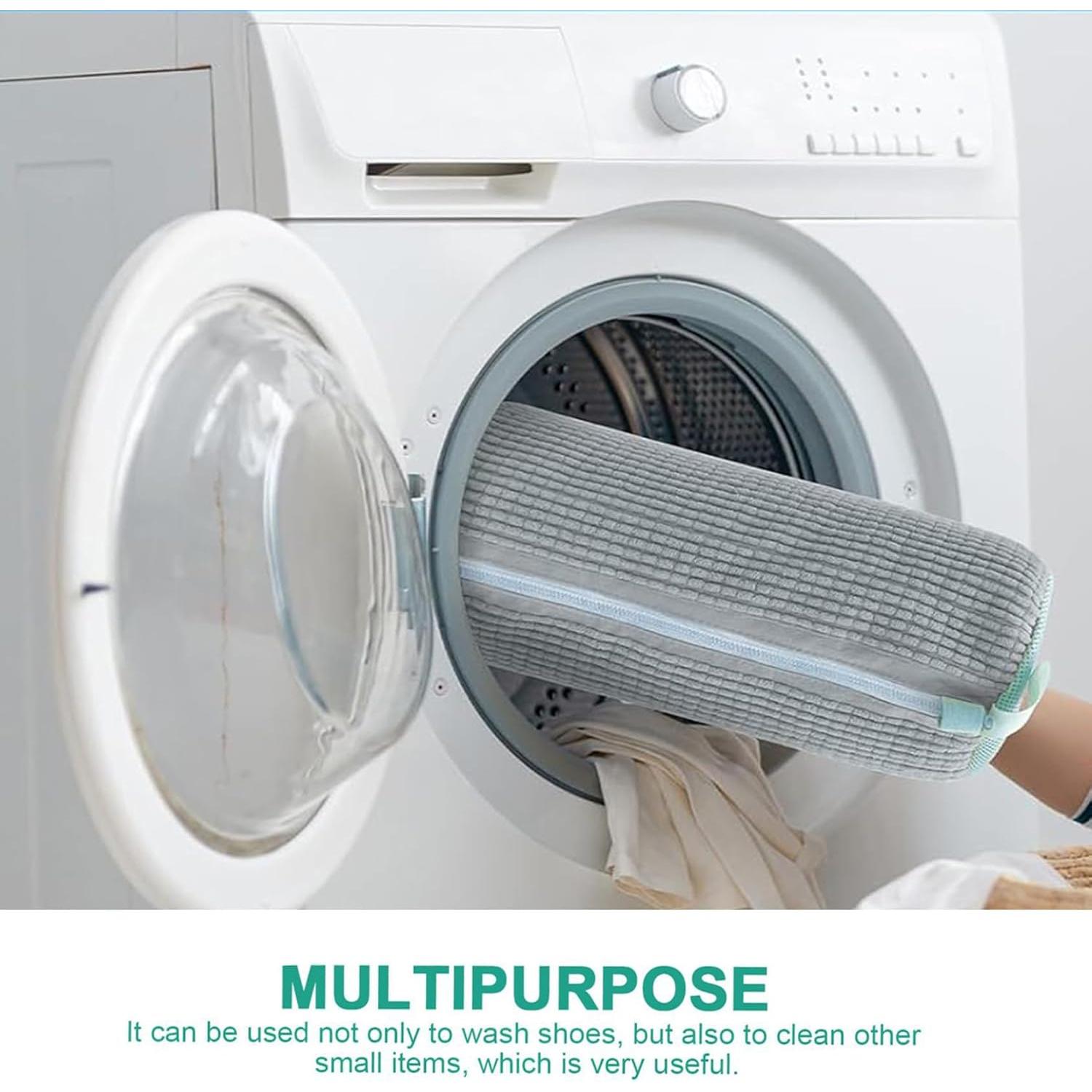 Bolsa de Lavado de Zapatos LYiFanfs Reutilizable 38x19 cm Gris