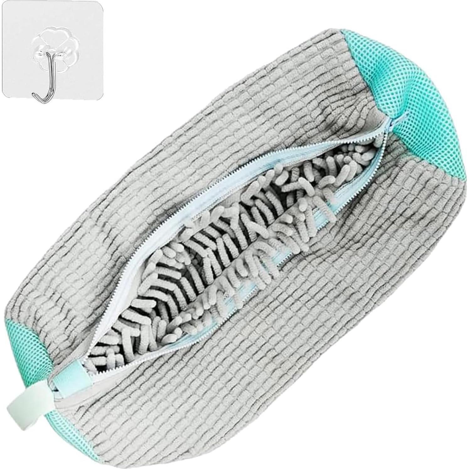 Bolsa de Lavado de Zapatos LYiFanfs Reutilizable 38x19 cm Gris