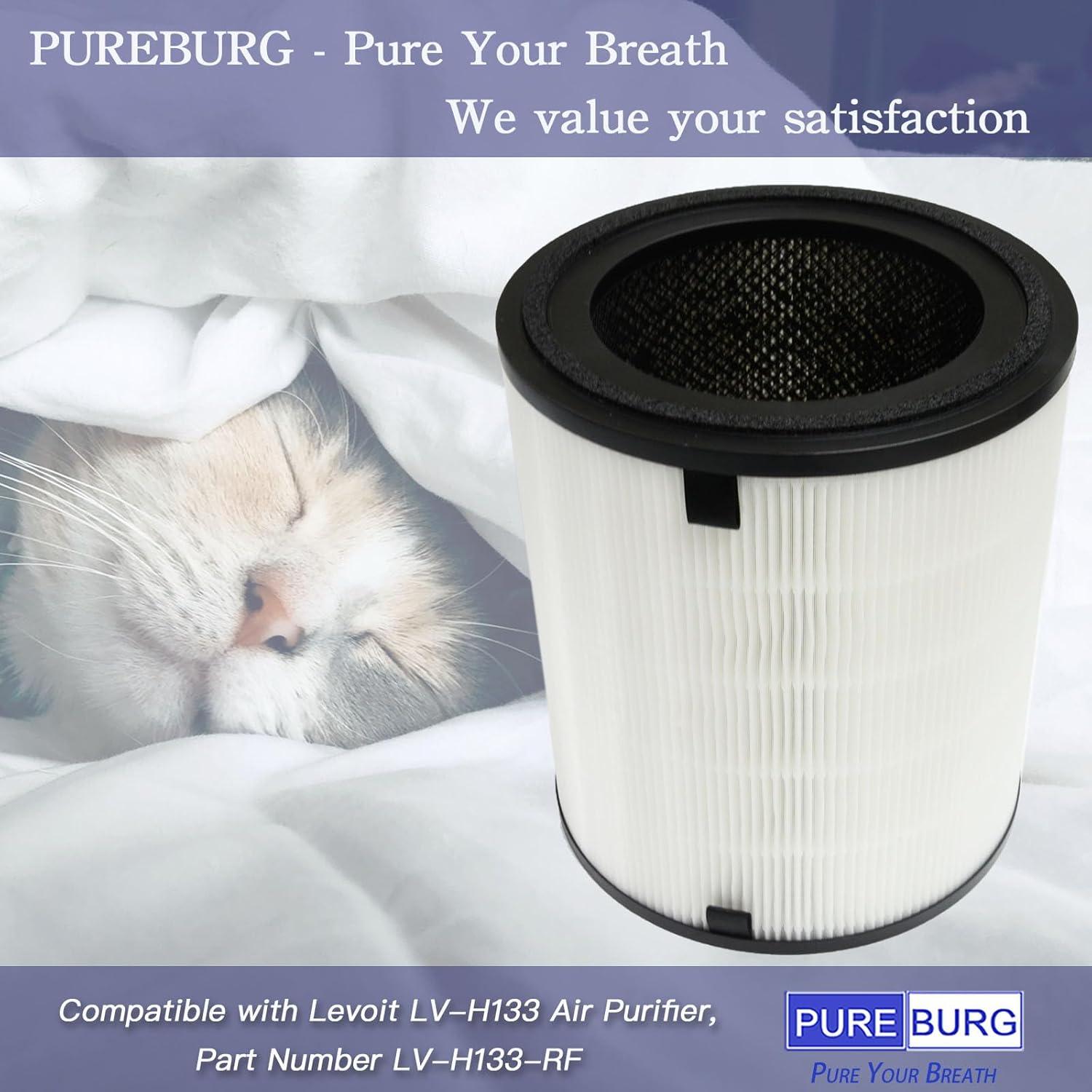 Filtro HEPA PUREBURG LV-H133 Compatible Purificador Aire