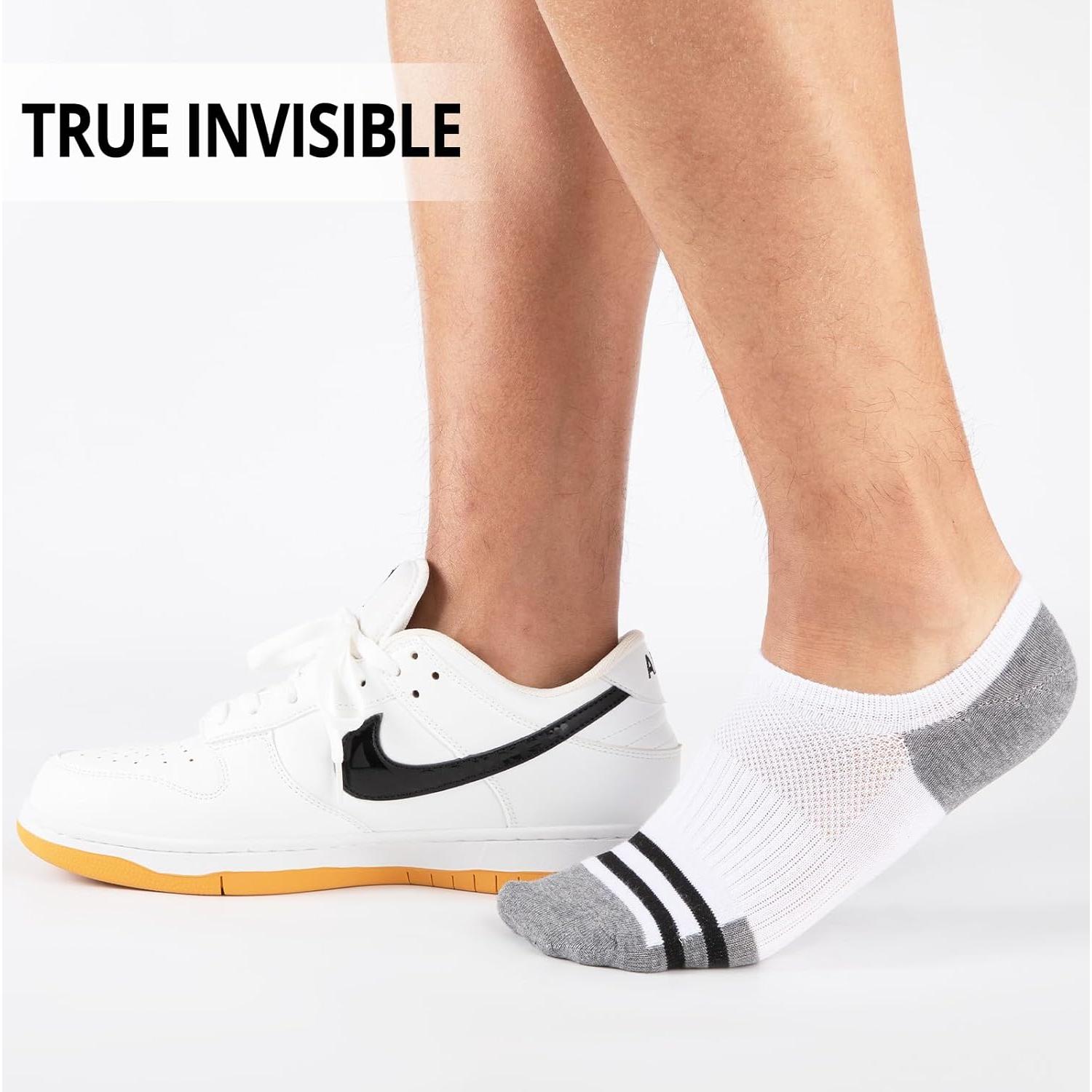 Calcetines Invisibles Heatuff para Hombre - 8 Pares Antideslizantes