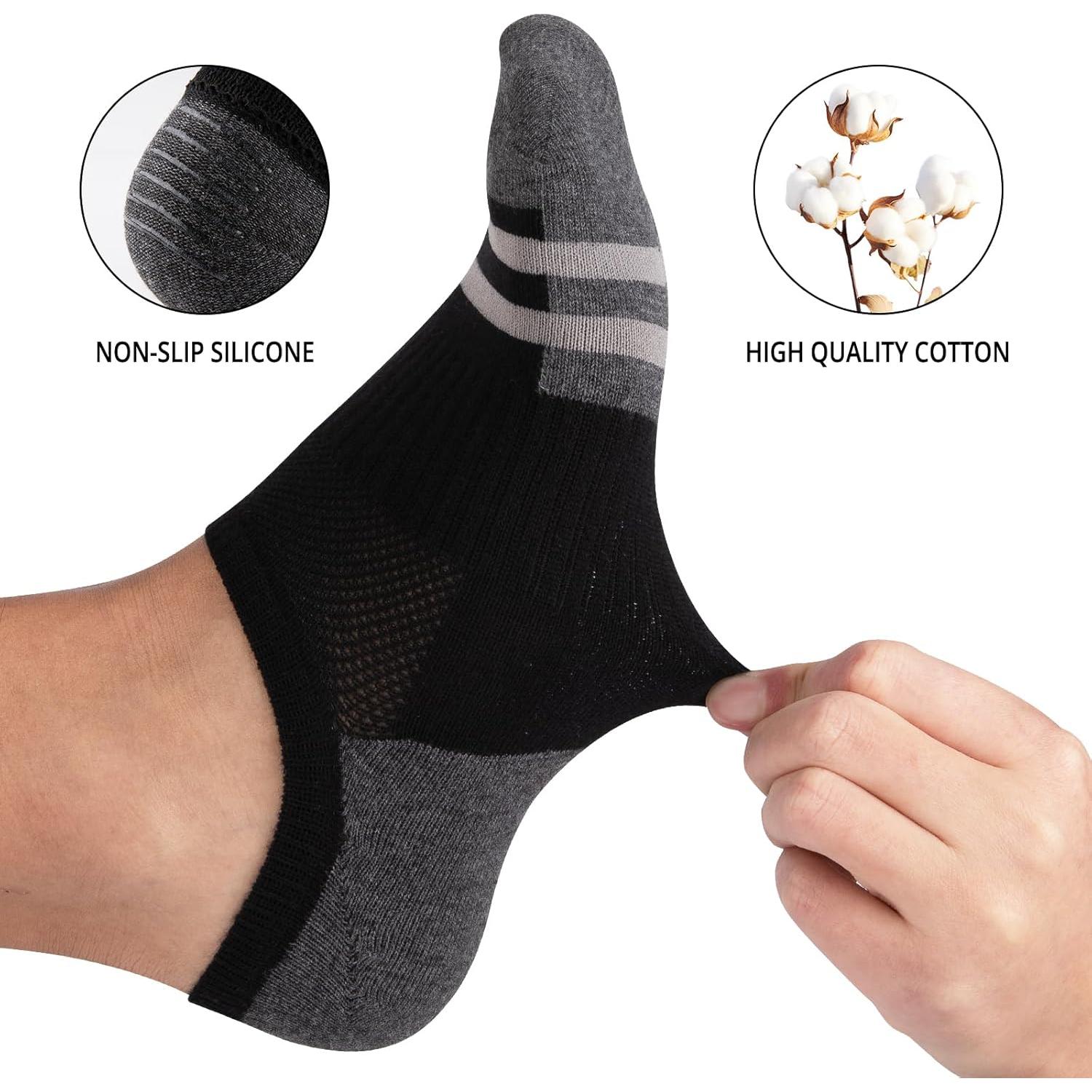 Calcetines Invisibles Heatuff para Hombre - 8 Pares Antideslizantes