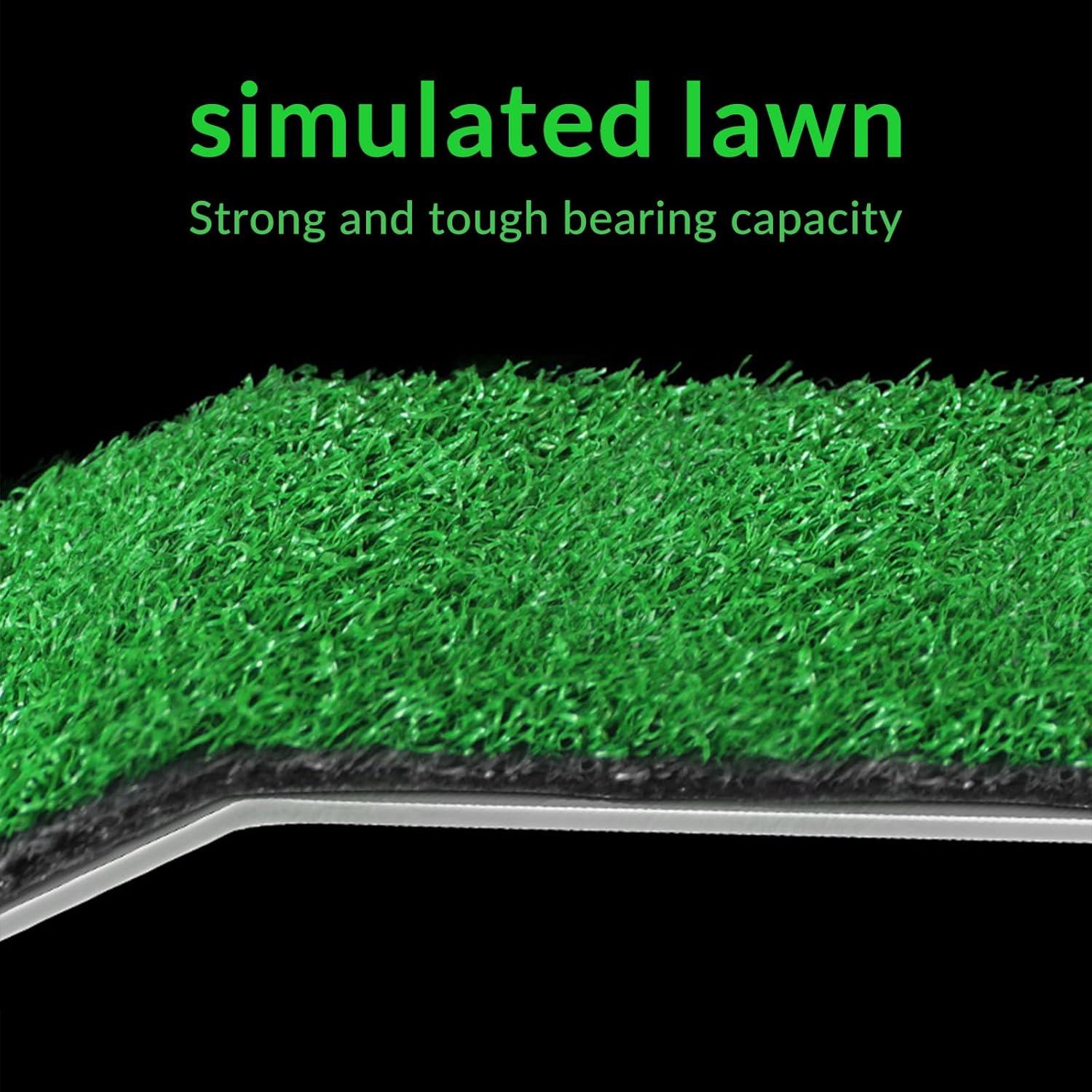 Plataforma de Sol para Tortugas BigTron Mediana con Césped Artificial