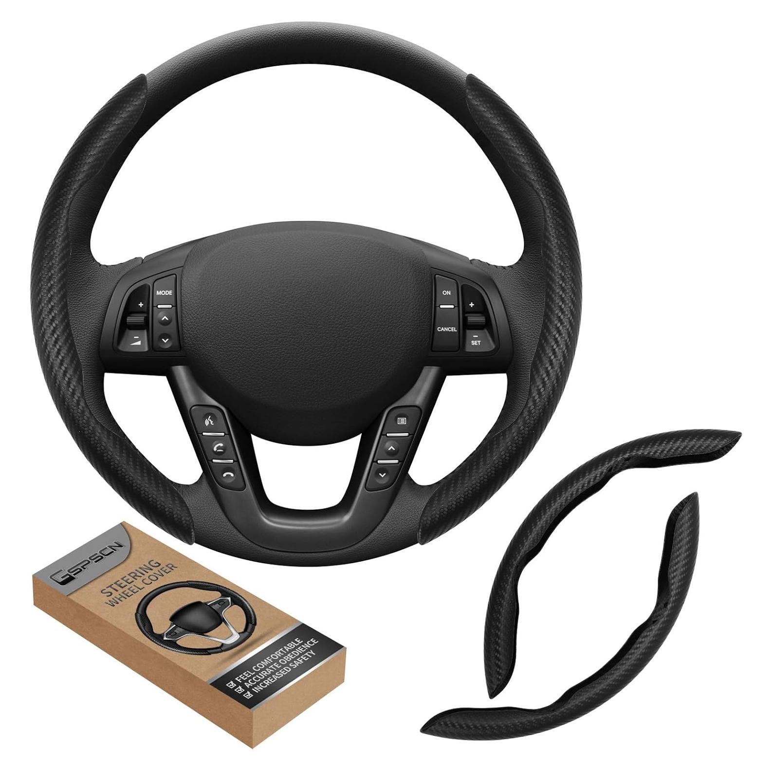 Cubierta de Volante Antideslizante GSPSCN Negra 14-16"