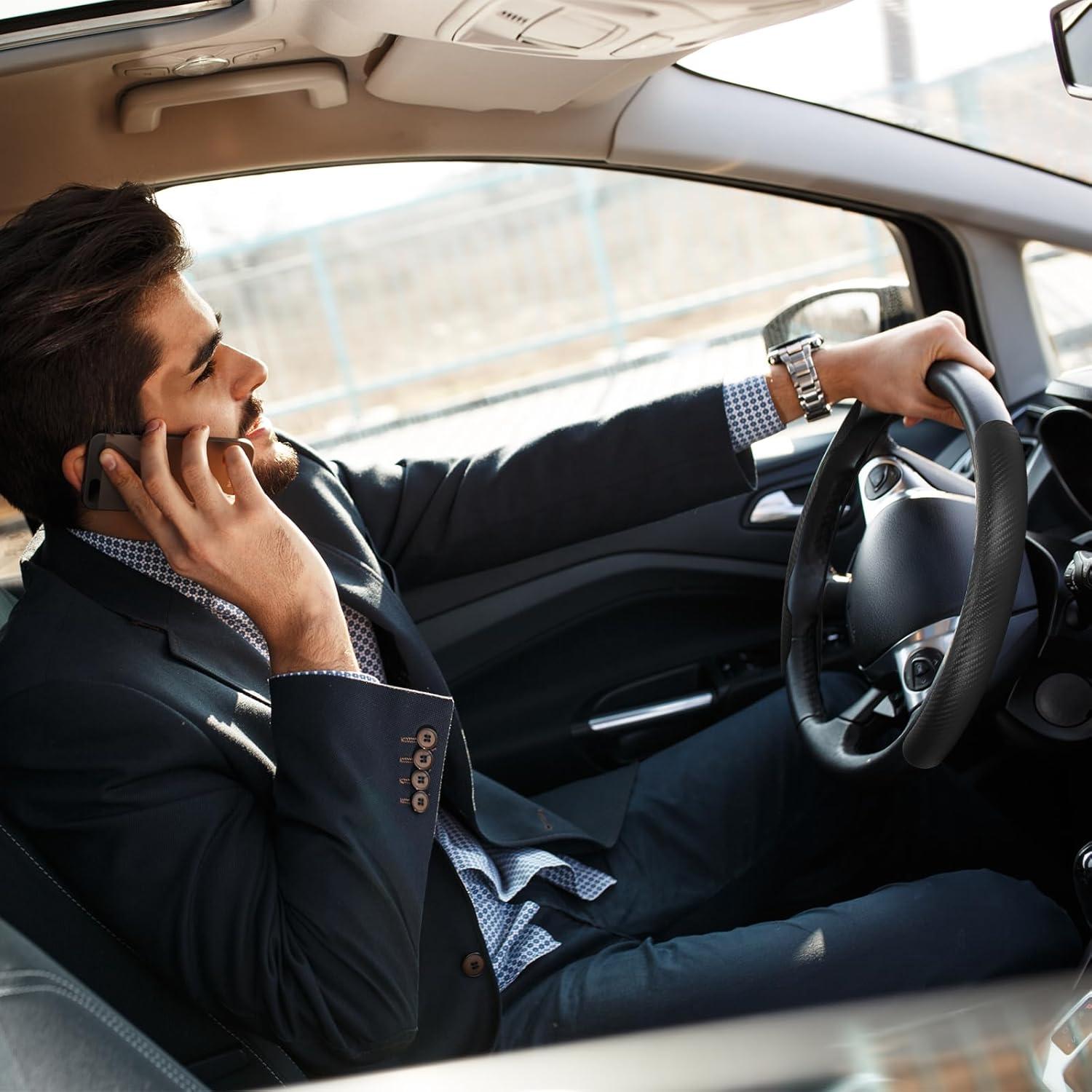 Cubierta de Volante Antideslizante GSPSCN Negra 14-16"