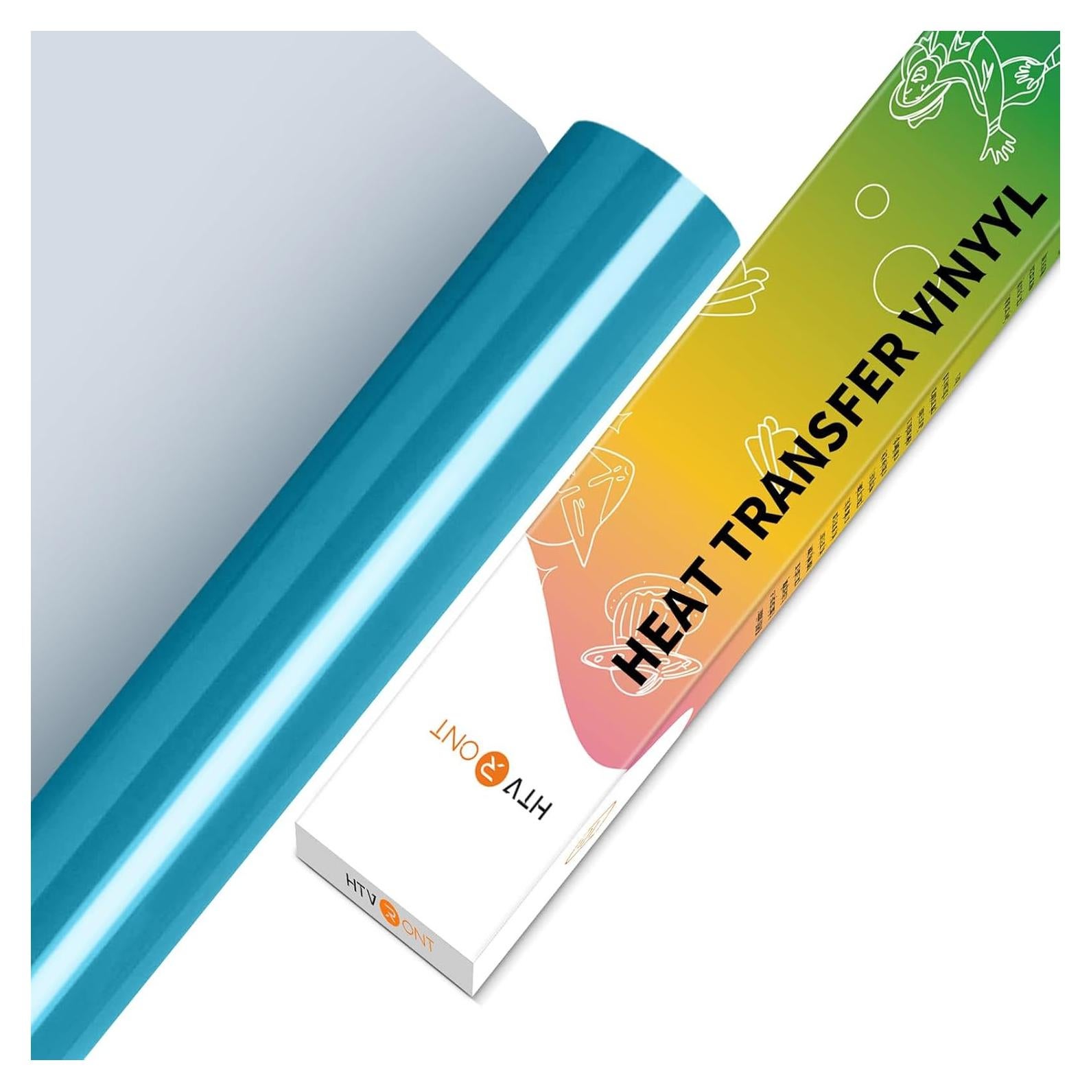 Vinilo de Transferencia de Calor HTVRONT 30.48cm x 1.52m Azul Aqua