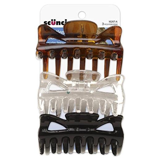 Pinzas de Mandíbula Scunci Effortless Beauty - 3 Unidades