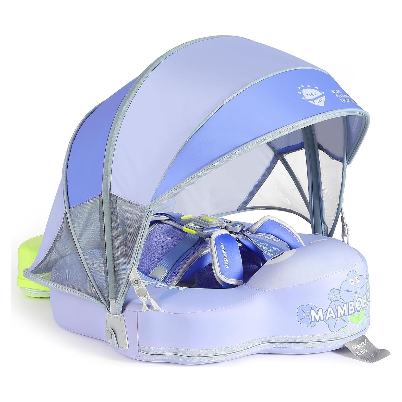 Flotador de Natación para Bebés Mambobaby con Dosel Solar