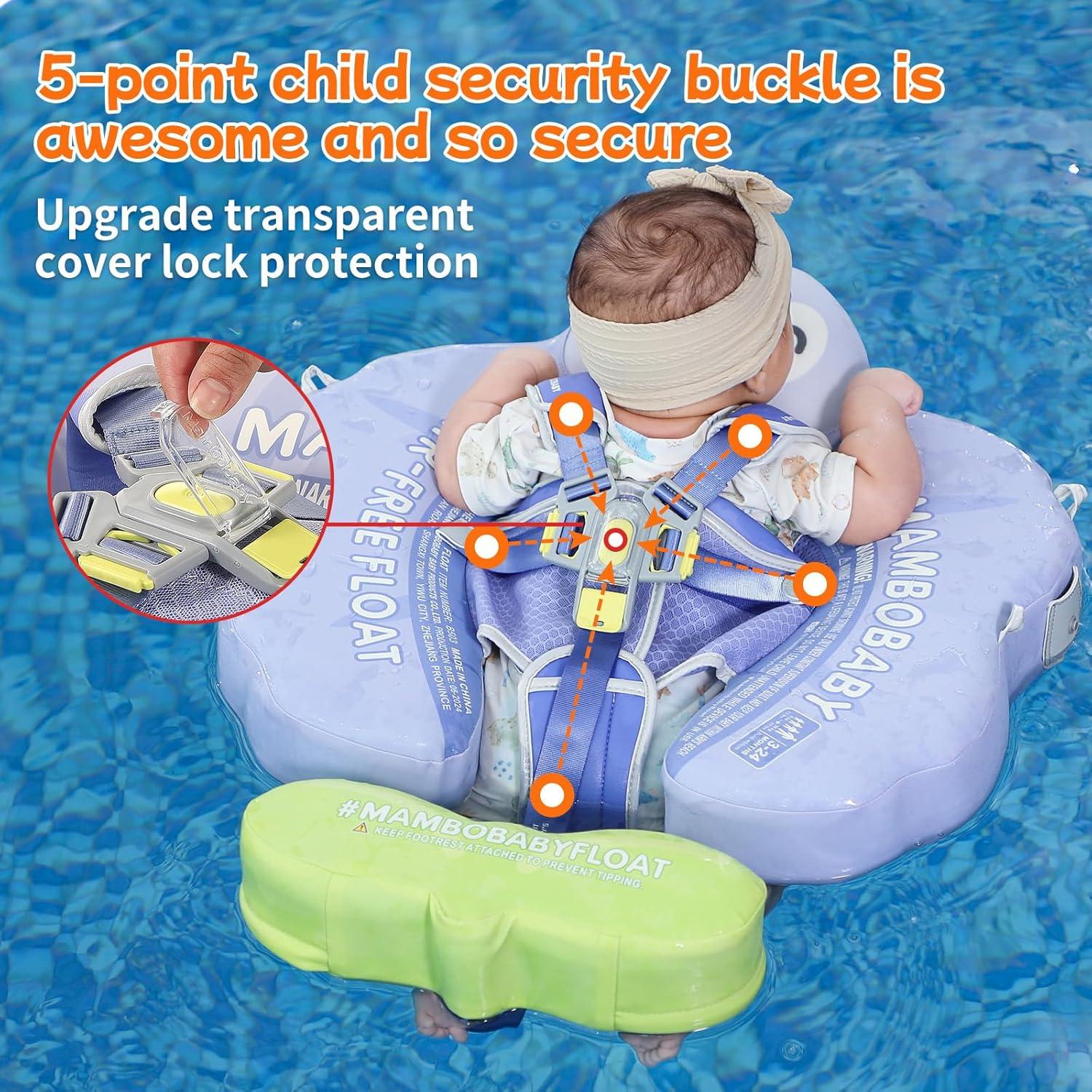 Flotador de Natación para Bebés Mambobaby con Dosel Solar