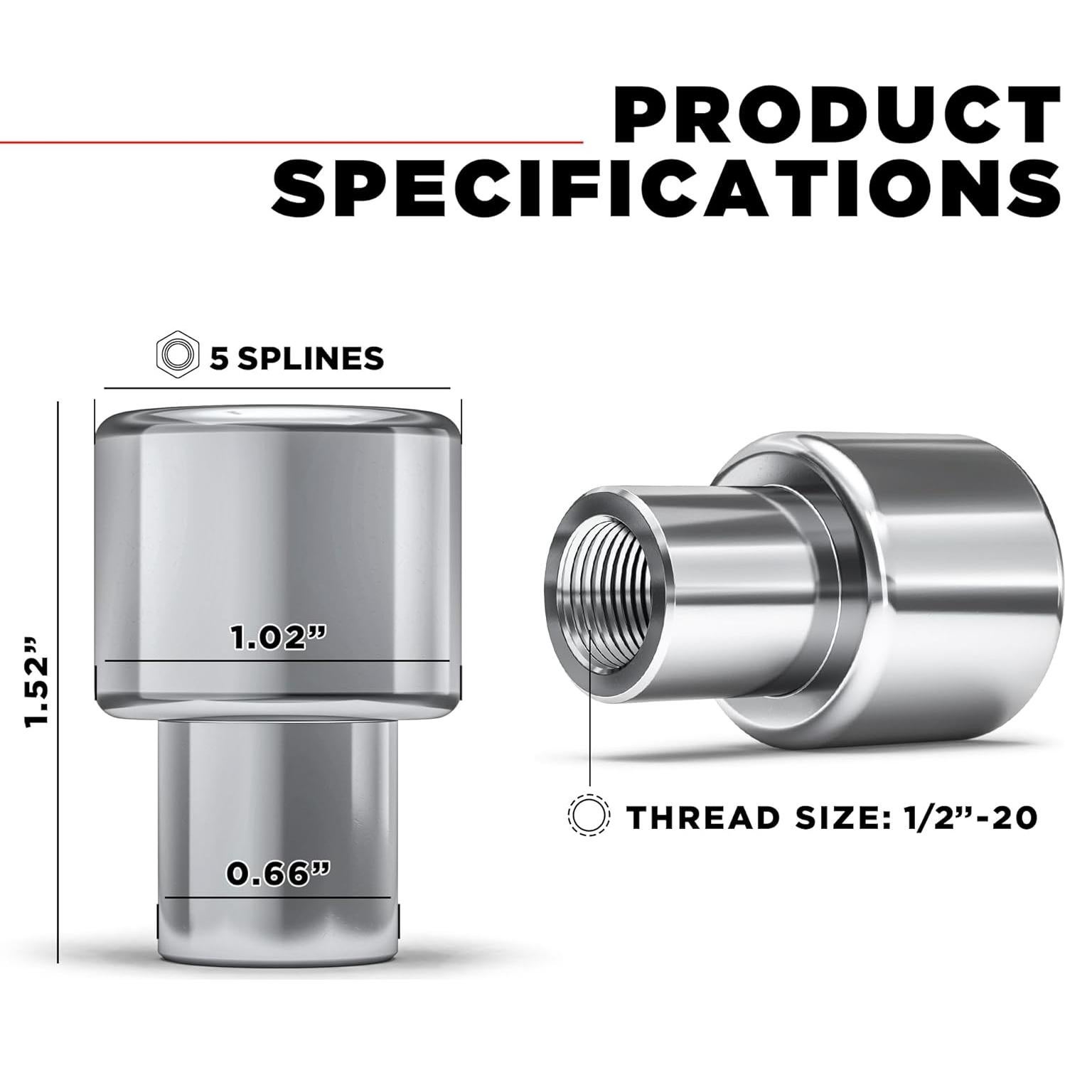 Conjunto de Bloqueo de Rueda Antirrobo White Knight 42410