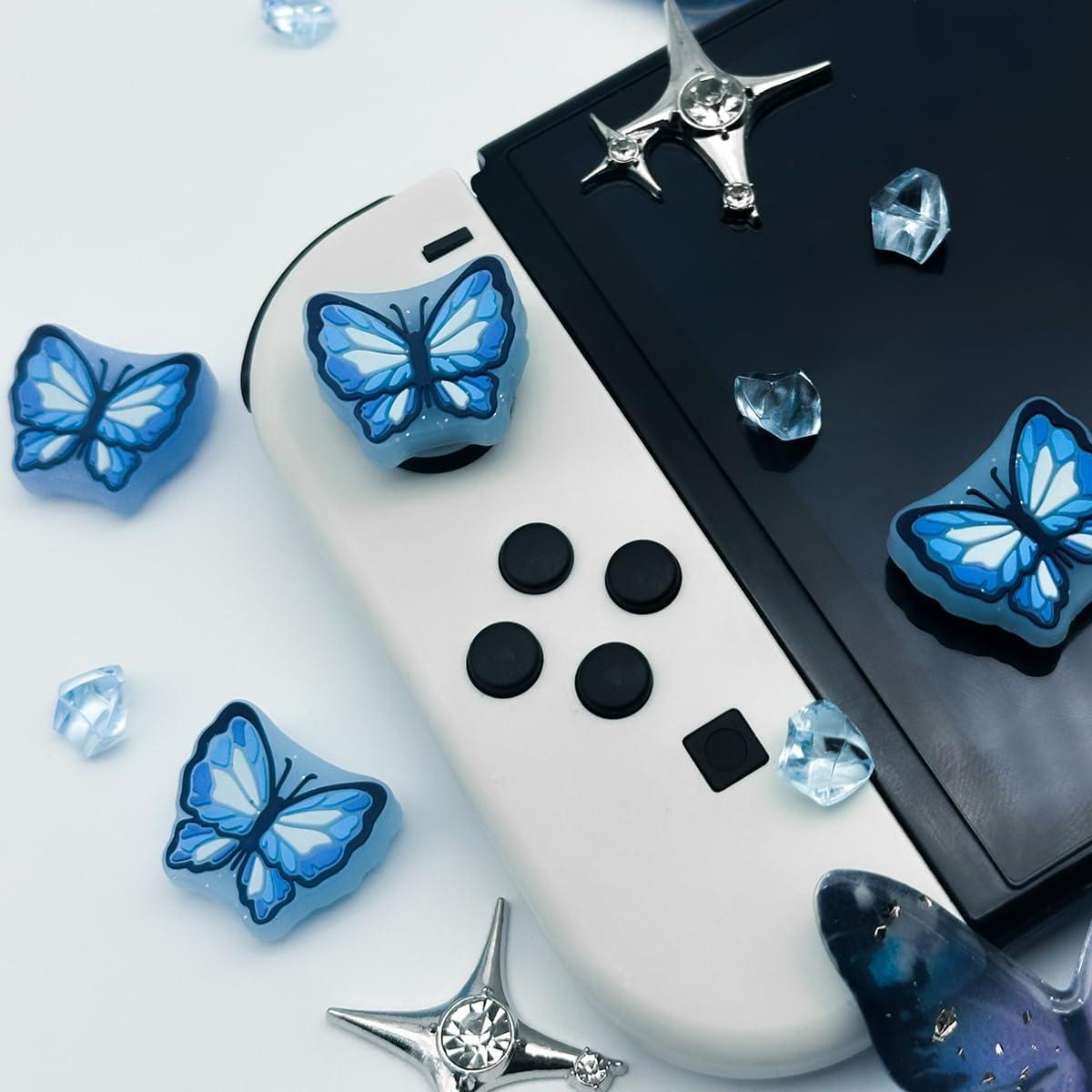 Tapas de agarre de pulgar Joycon BUNBOO - Silicona Fluorescente 4PCS