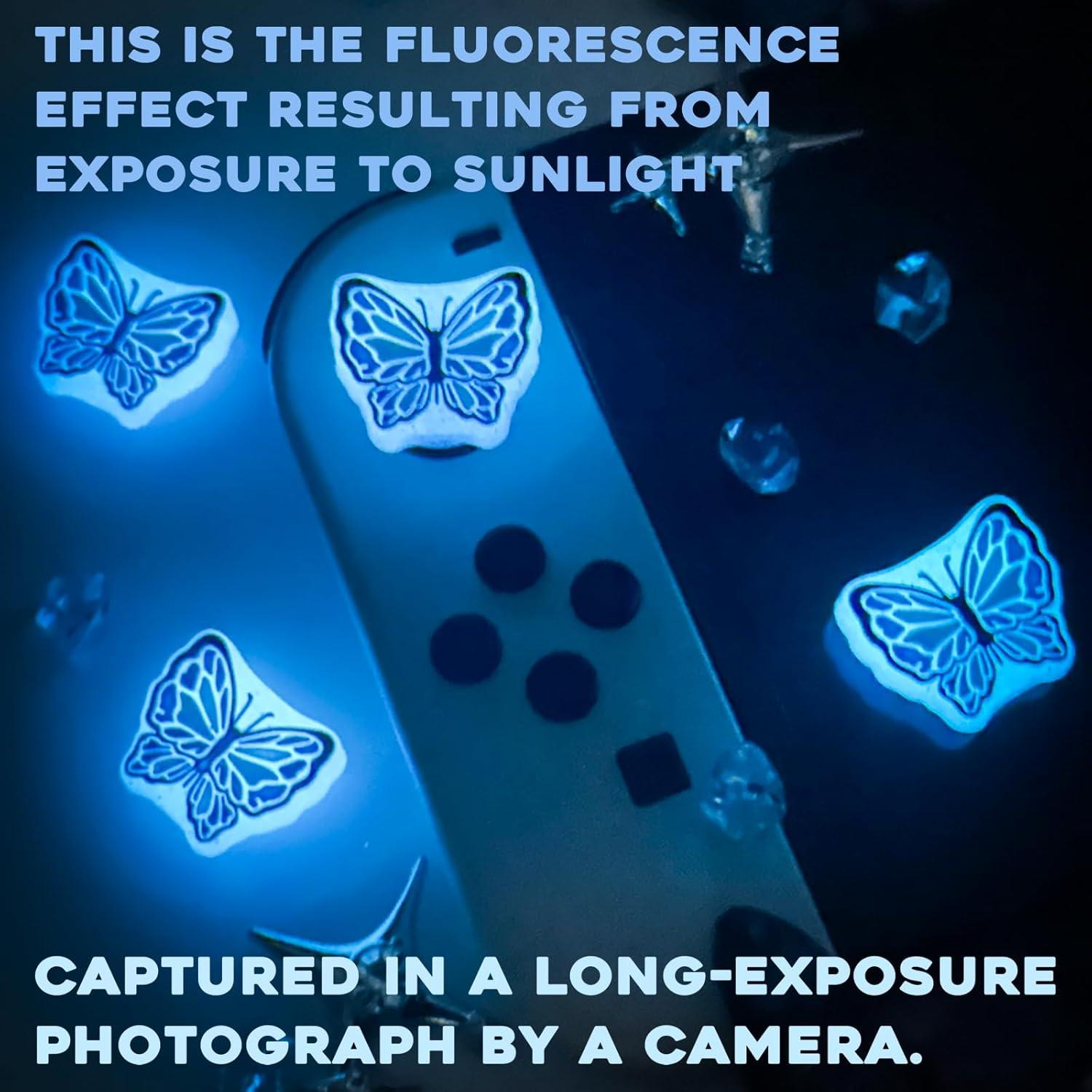 Tapas de agarre de pulgar Joycon BUNBOO - Silicona Fluorescente 4PCS