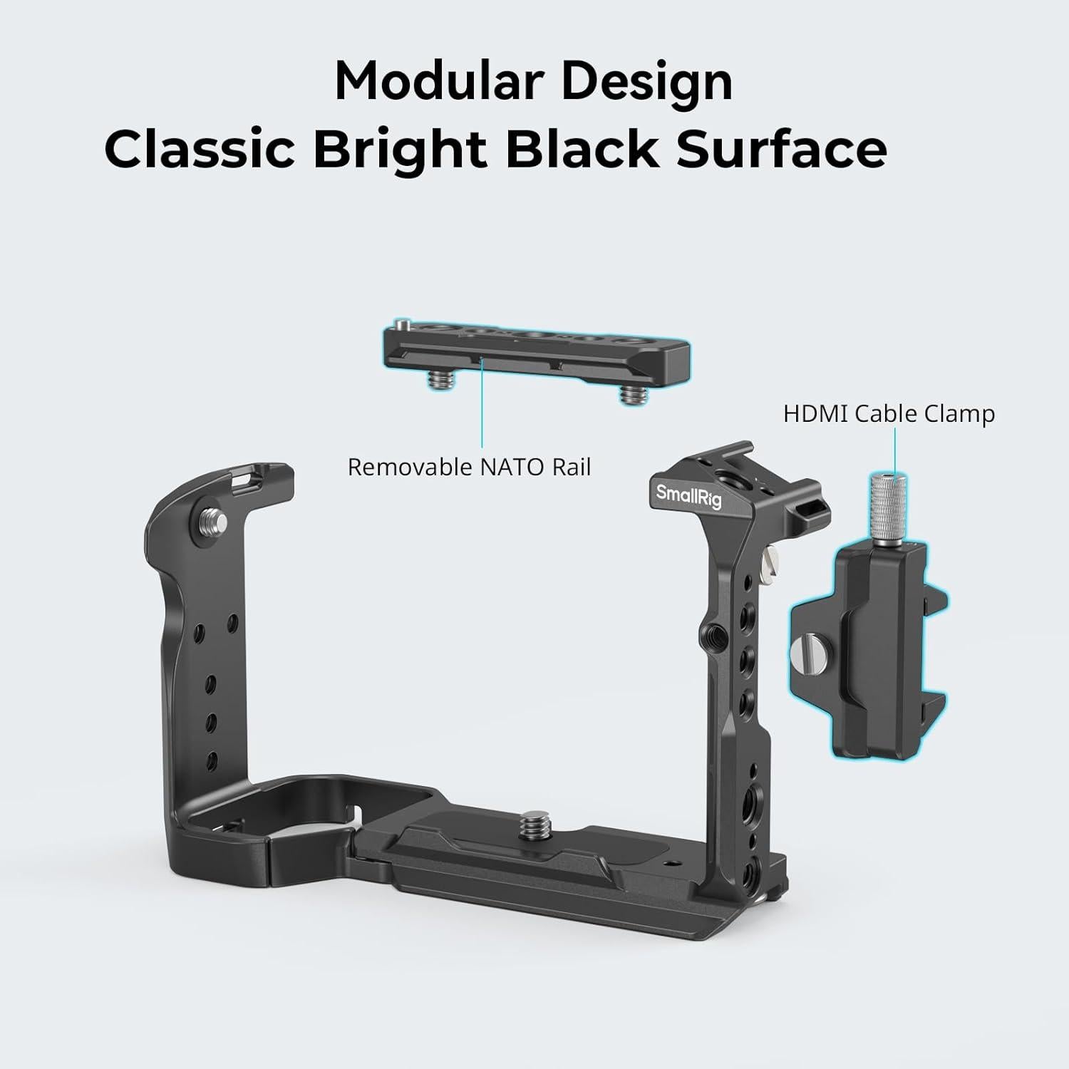 Cage para Sony FX30 FX3 con Abrazadera HDMI y Riel NATO