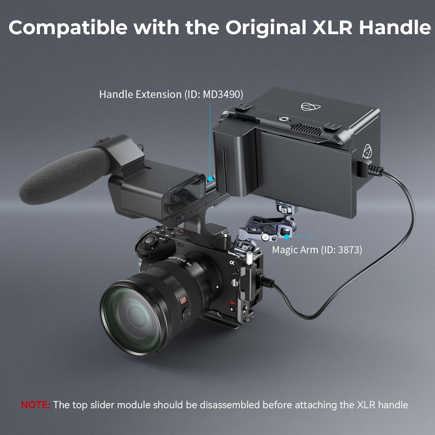 Cage para Sony FX30 FX3 con Abrazadera HDMI y Riel NATO