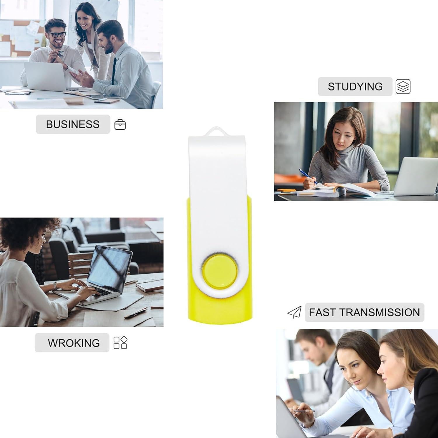 Paquete de 5 unidades USB 2.0 REWBOAT 128MB colores aleatorios