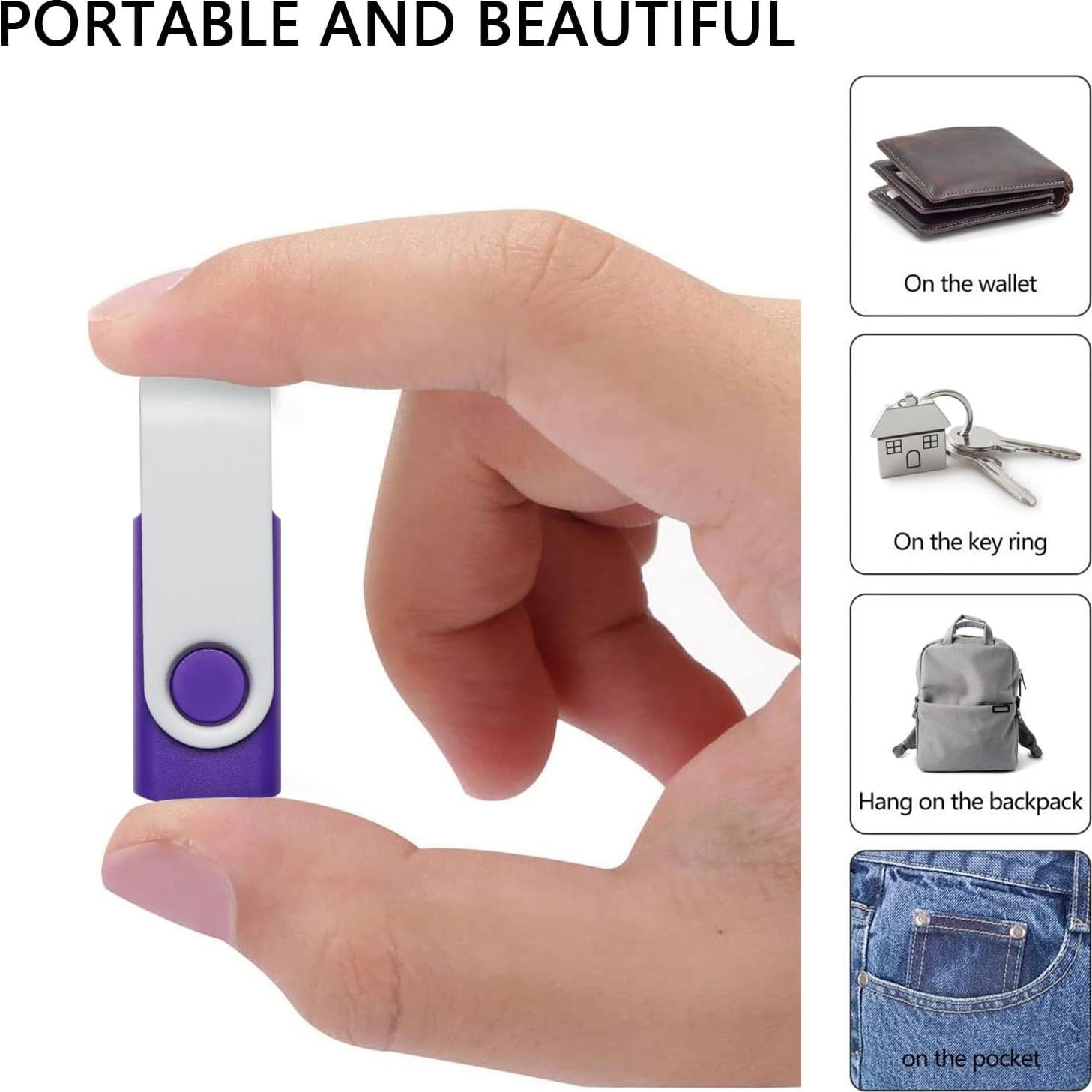 Paquete de 5 unidades USB 2.0 REWBOAT 128MB colores aleatorios