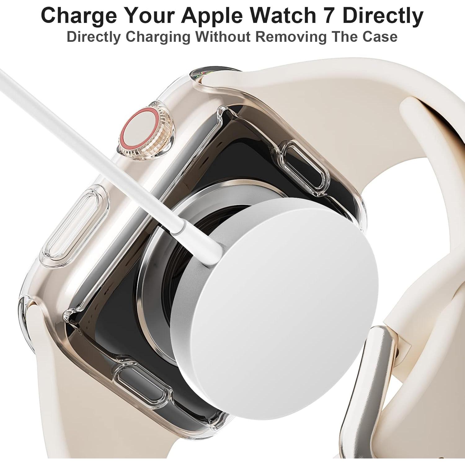 Funda Protectora JZK para Apple Watch Series 9/8/7 41mm - 2 Pack