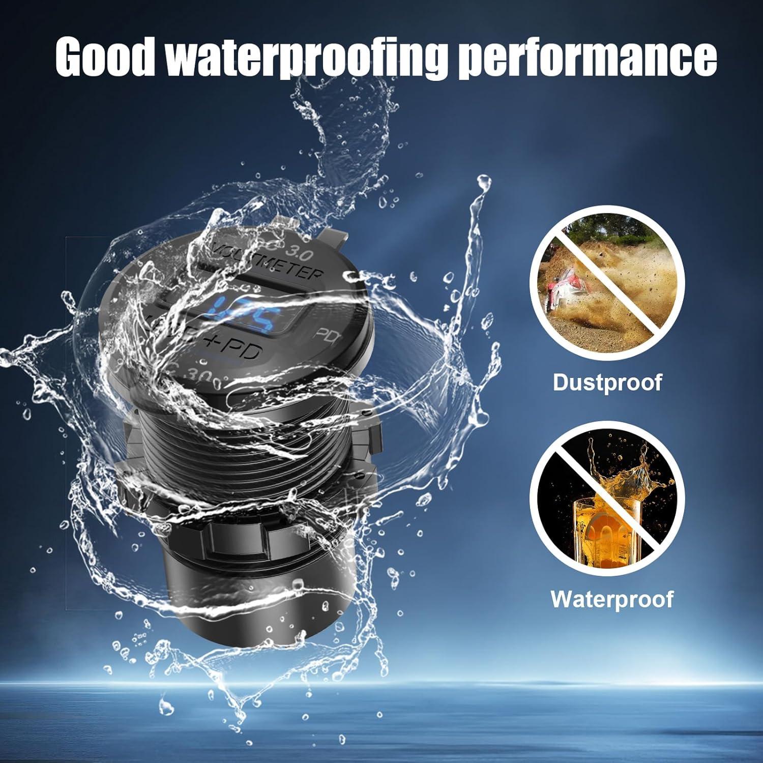 Cargador de Coche USB 12V 78W TIANWIDJEW 4 Puertos Carga Rápida