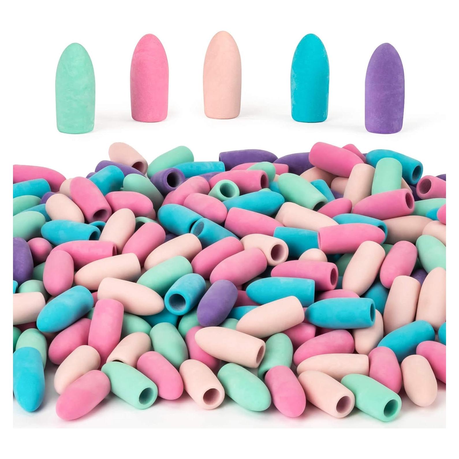 Borradores de Capuchón Sukh 80 PCS Sin Látex para Lápices