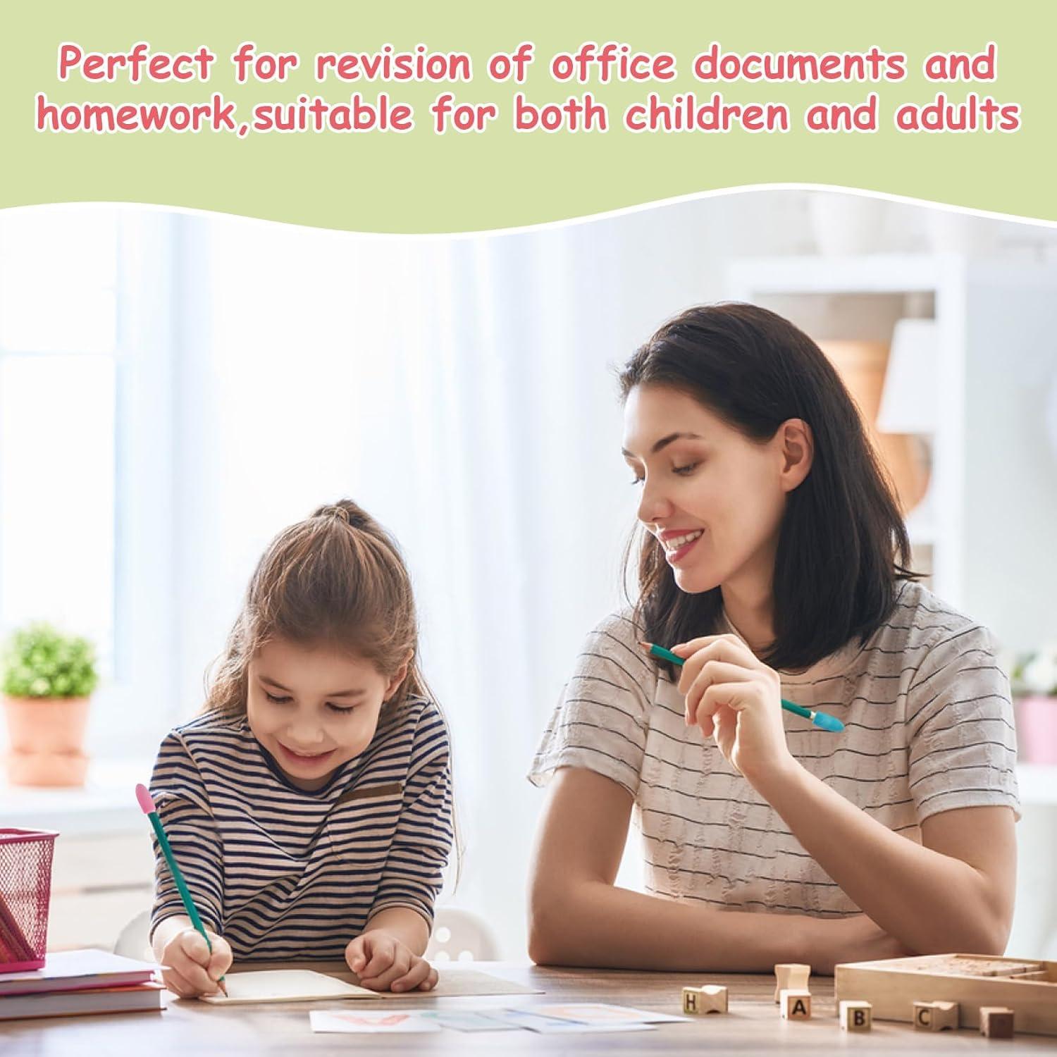 Borradores de Capuchón Sukh 80 PCS Sin Látex para Lápices