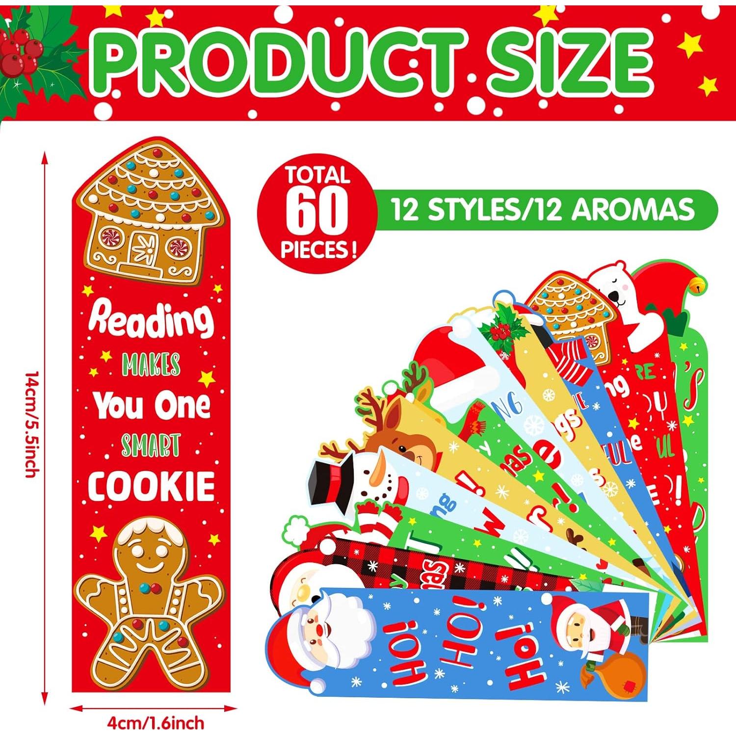 Marcadores Aromatizados de Navidad Fainne 60 Piezas 14x4cm