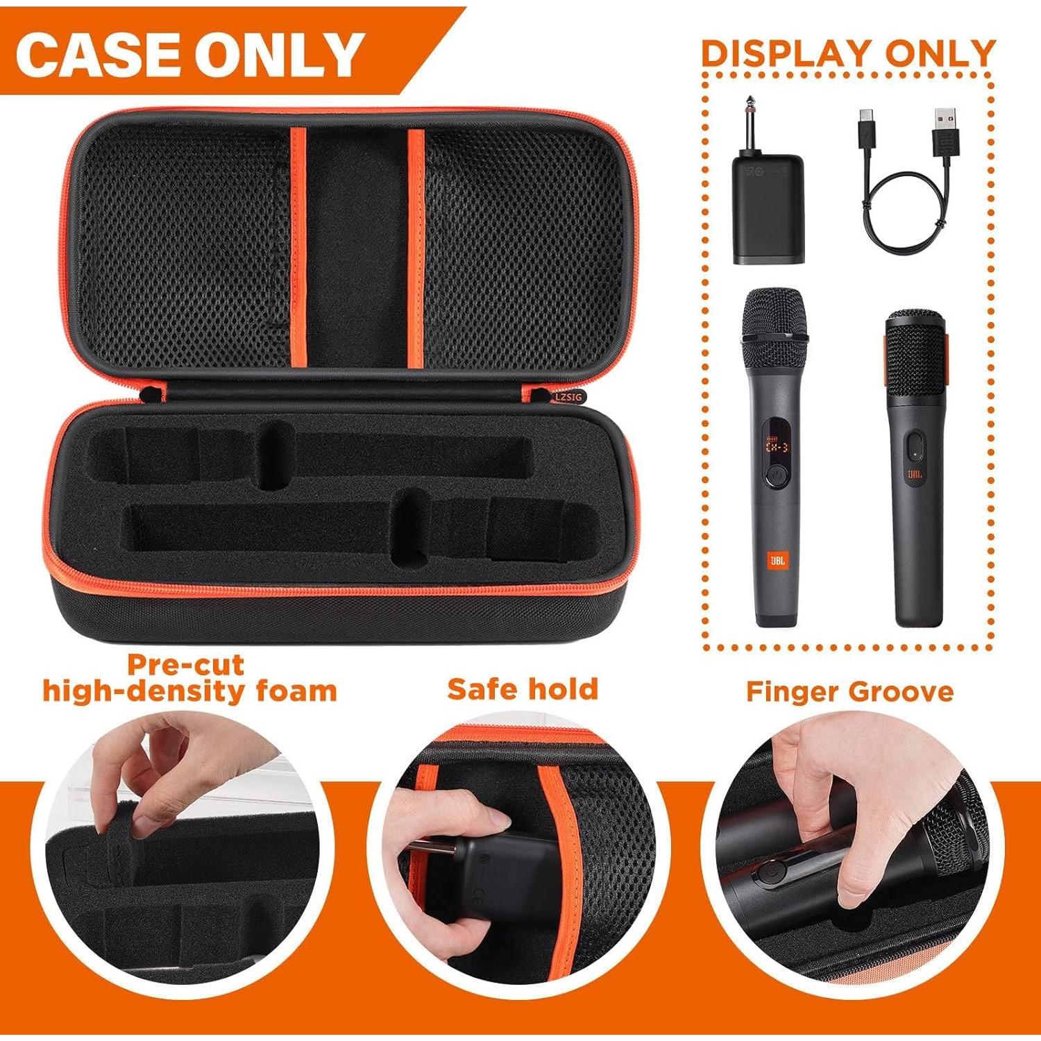 Funda de micrófono inalámbrico JBL con espuma ajustable - Negro