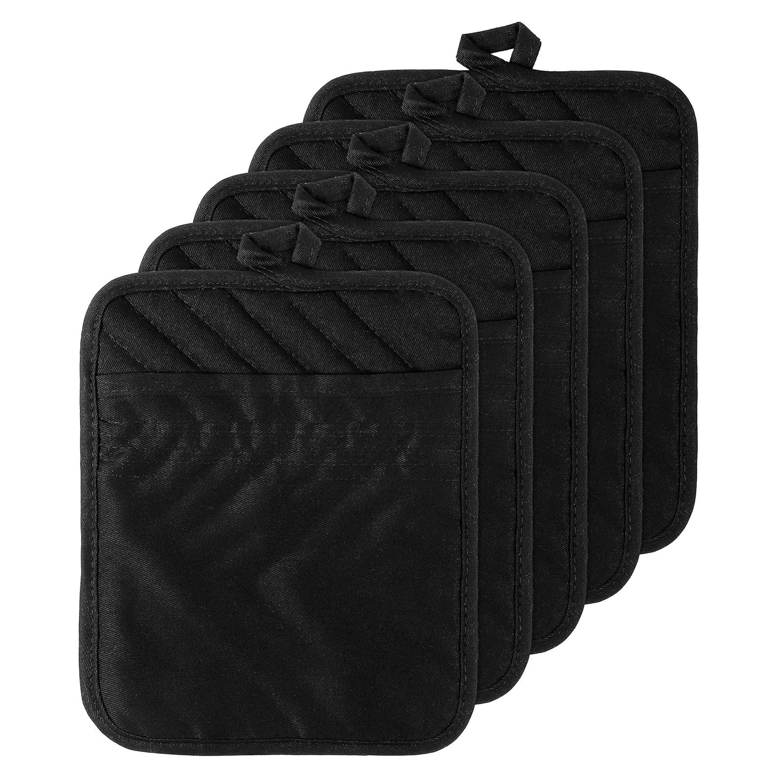 Set de 5 Agarraderas de Algodón GROBRO7 Resistentes al Calor