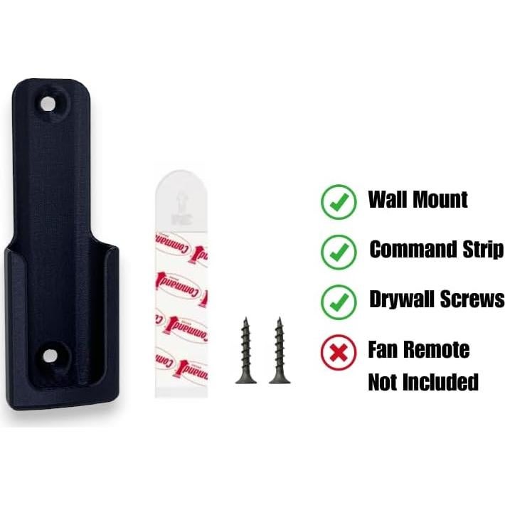 Soporte de Pared para Control Remoto Hunter K5579 K5580 Negro