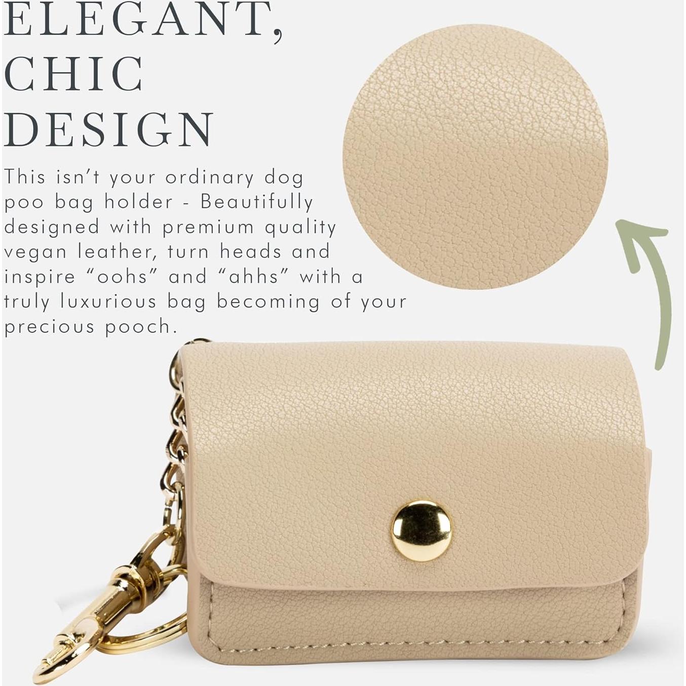 Soporte de Bolsa de Excremento Vegano Nina Woof Beige