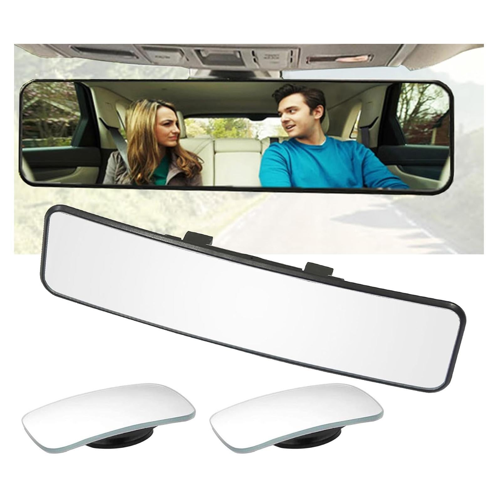 Espejo Retrovisor Panorámico Kitbest 29 cm Convexo Ajustable