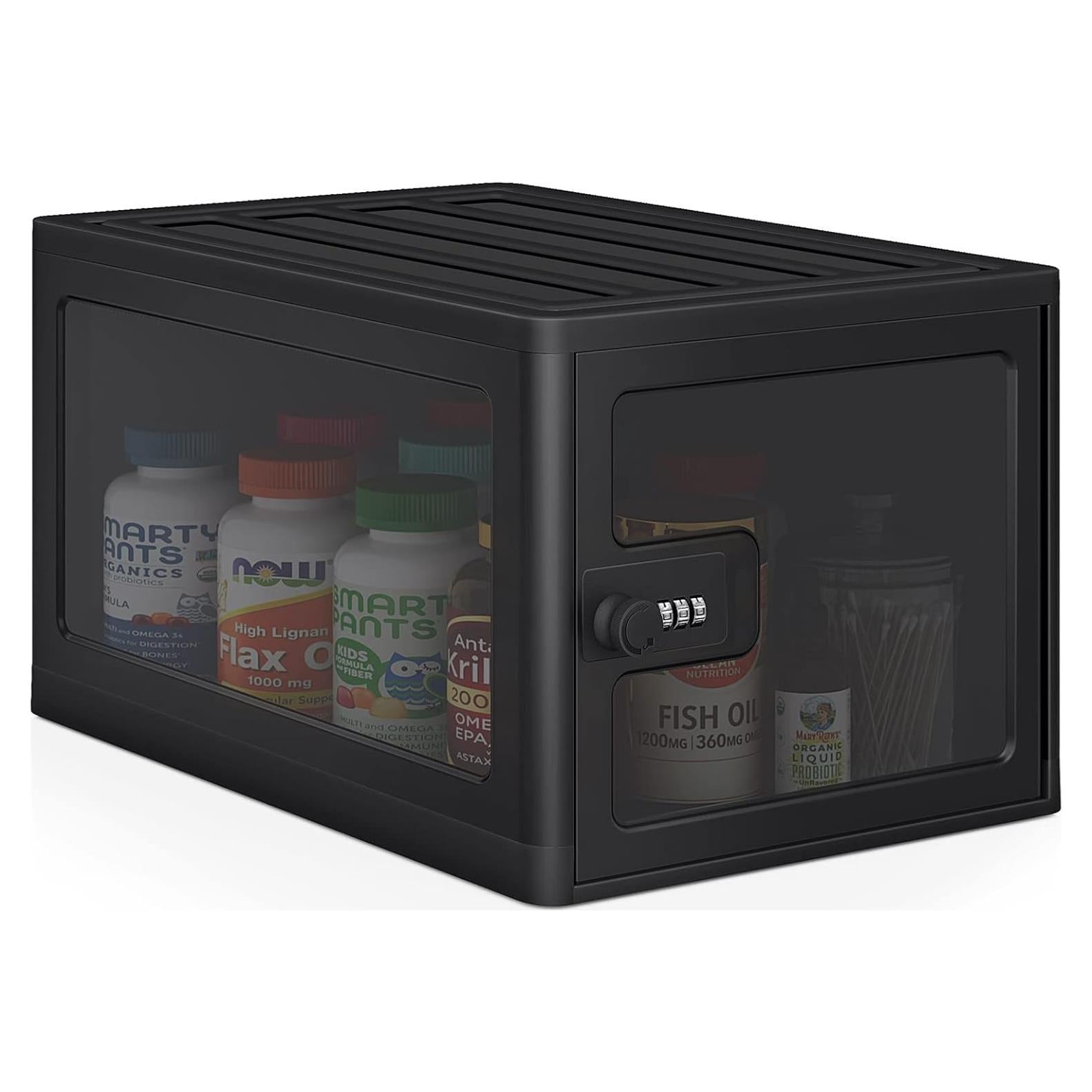 Caja de Seguridad para Medicamentos DEPAD 24x30x20 cm Negra