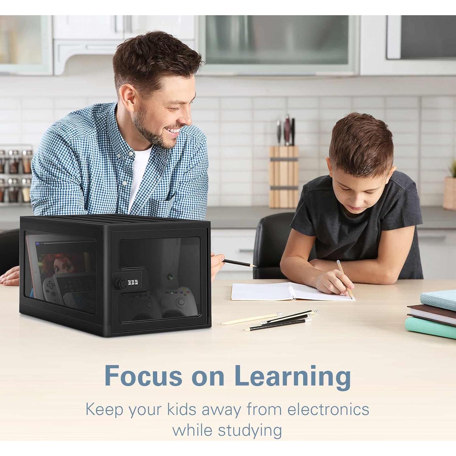 Caja de Seguridad para Medicamentos DEPAD 24x30x20 cm Negra