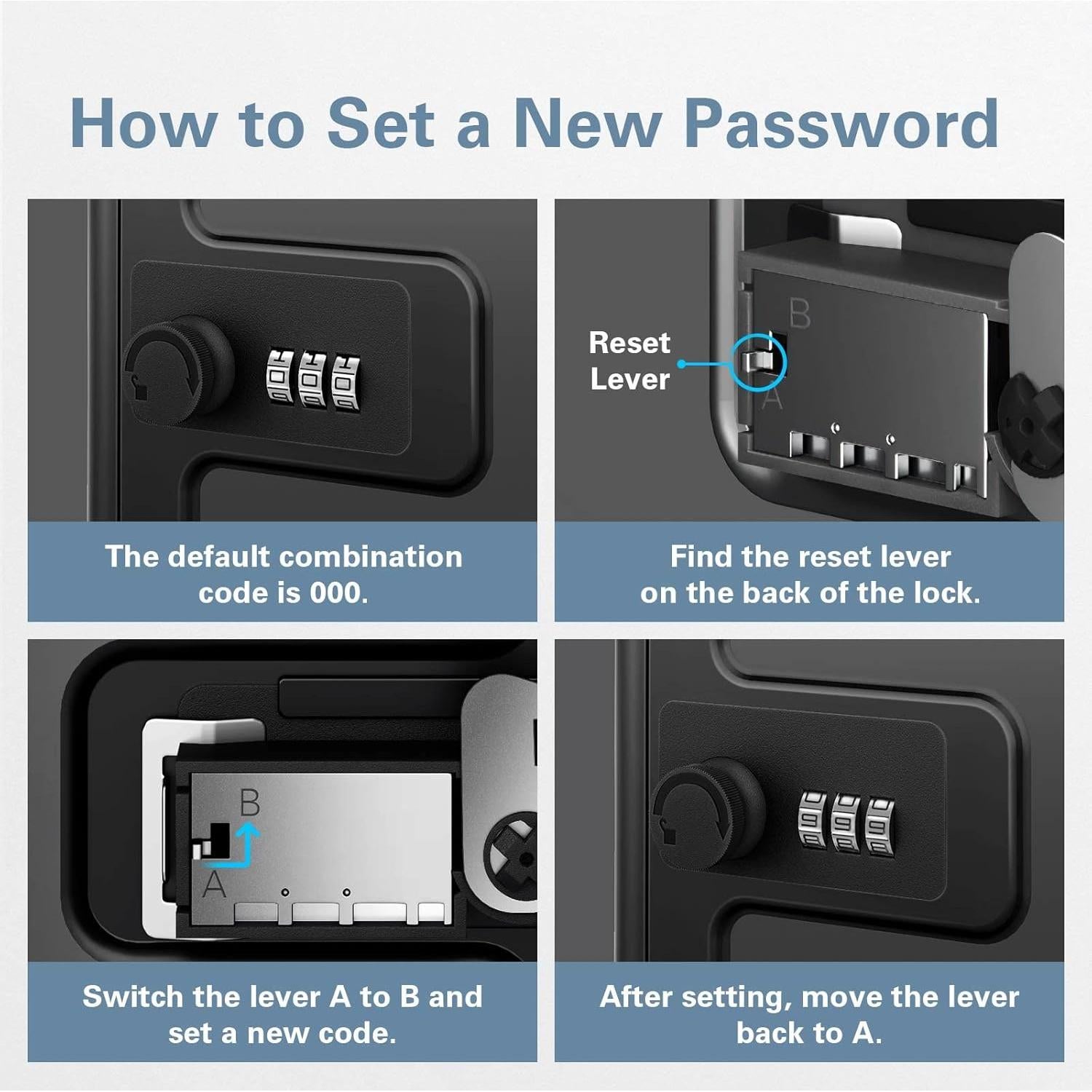 Caja de Seguridad para Medicamentos DEPAD 24x30x20 cm Negra