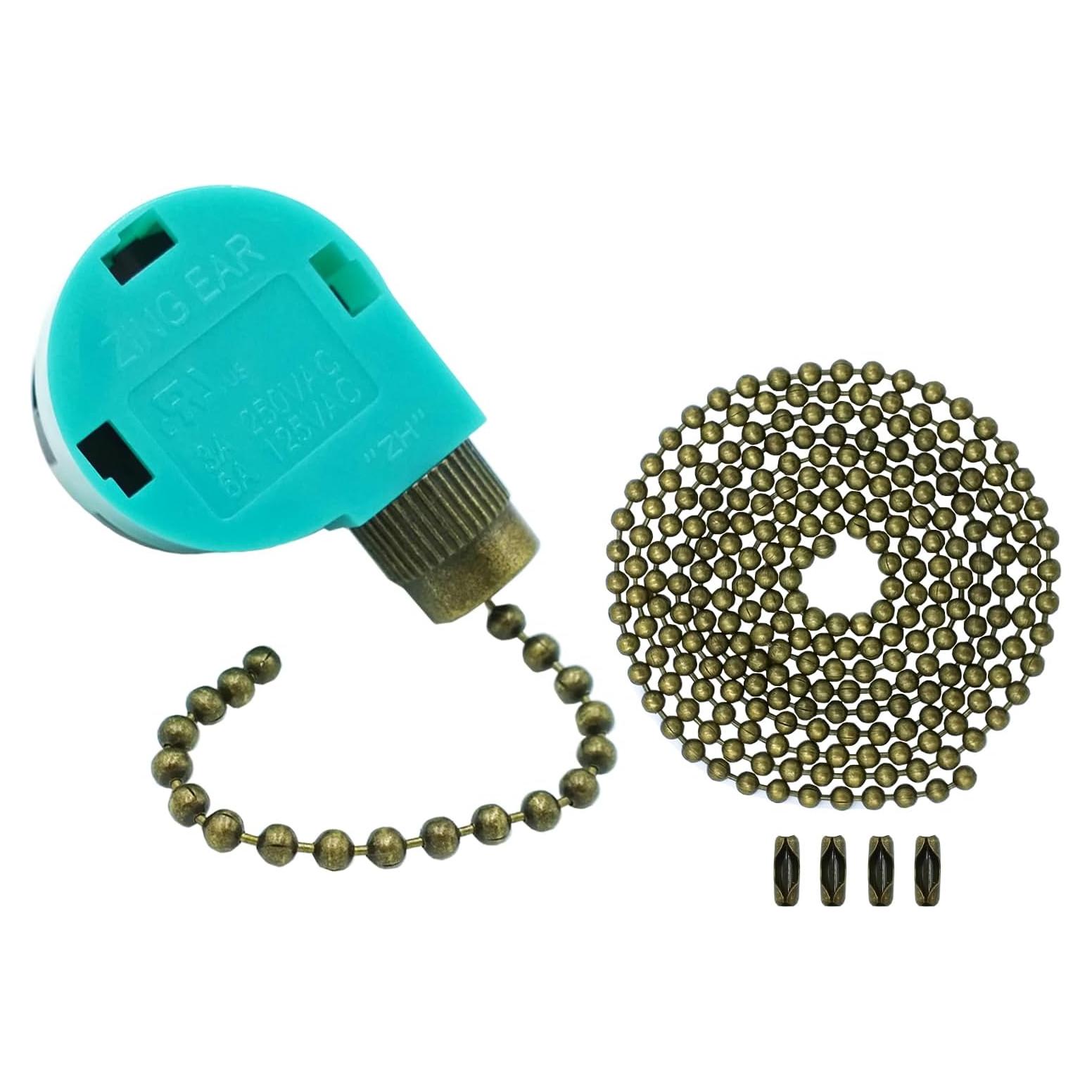 Interruptor de Ventilador de Techo 3 Velocidades PaeorRorL ZE-268S6