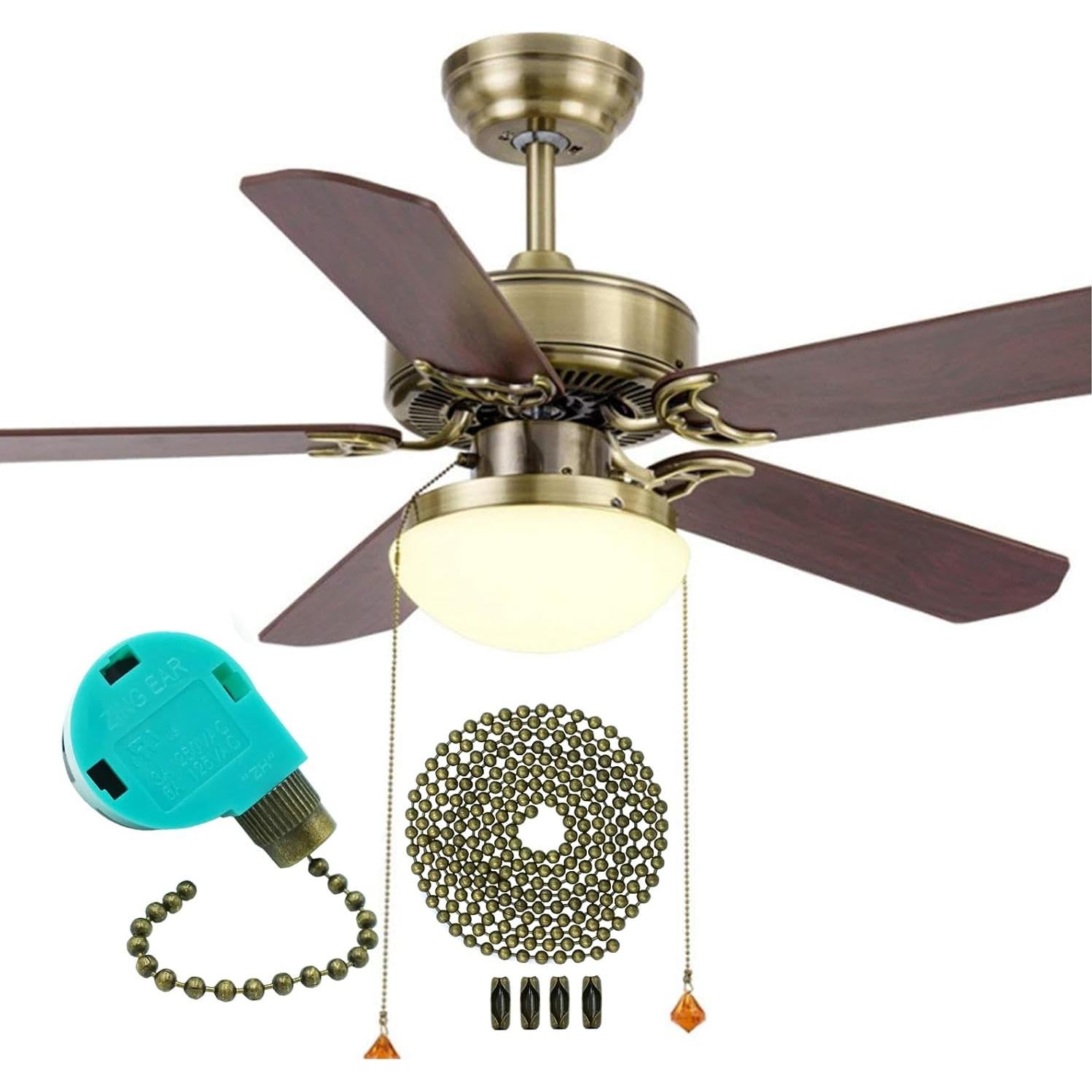 Interruptor de Ventilador de Techo 3 Velocidades PaeorRorL ZE-268S6