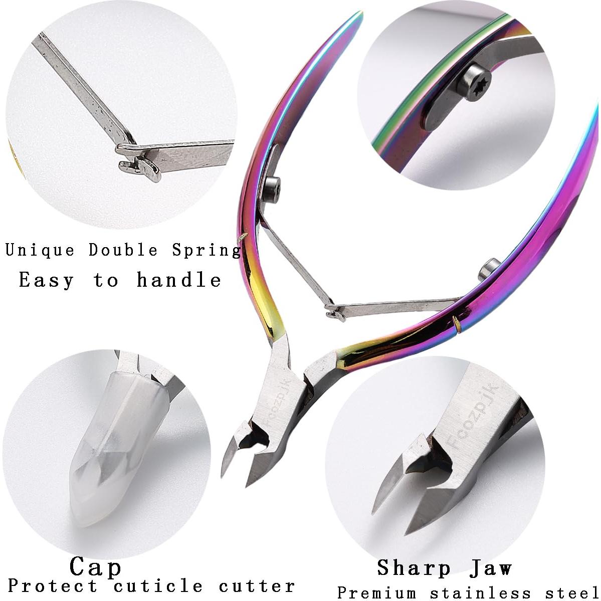 Kit Removedor de Cutículas Sotong 4 en 1 - Tijeras y Empujador