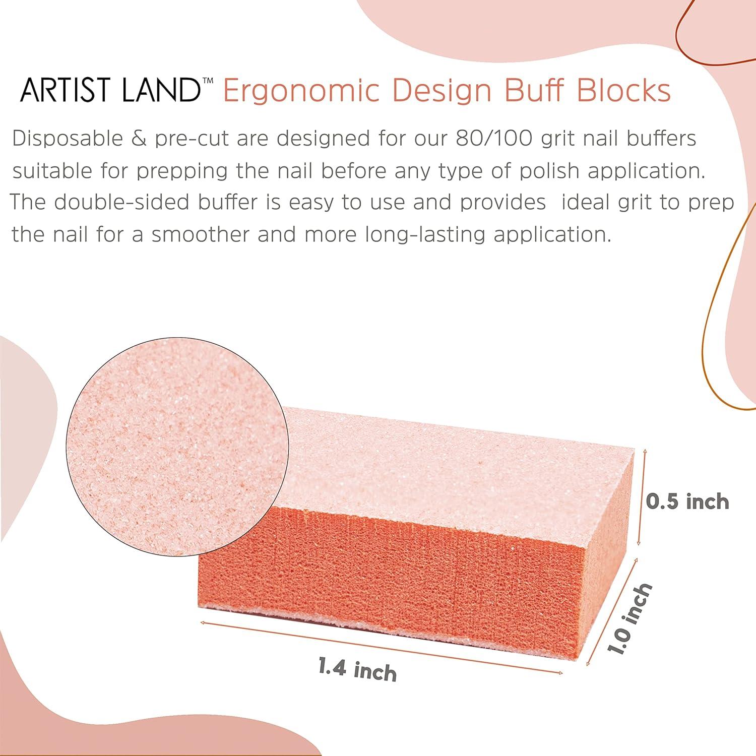 Juego de Mini Bloques de Pulido Artist Land 80/100 Grano - 50 Unidades