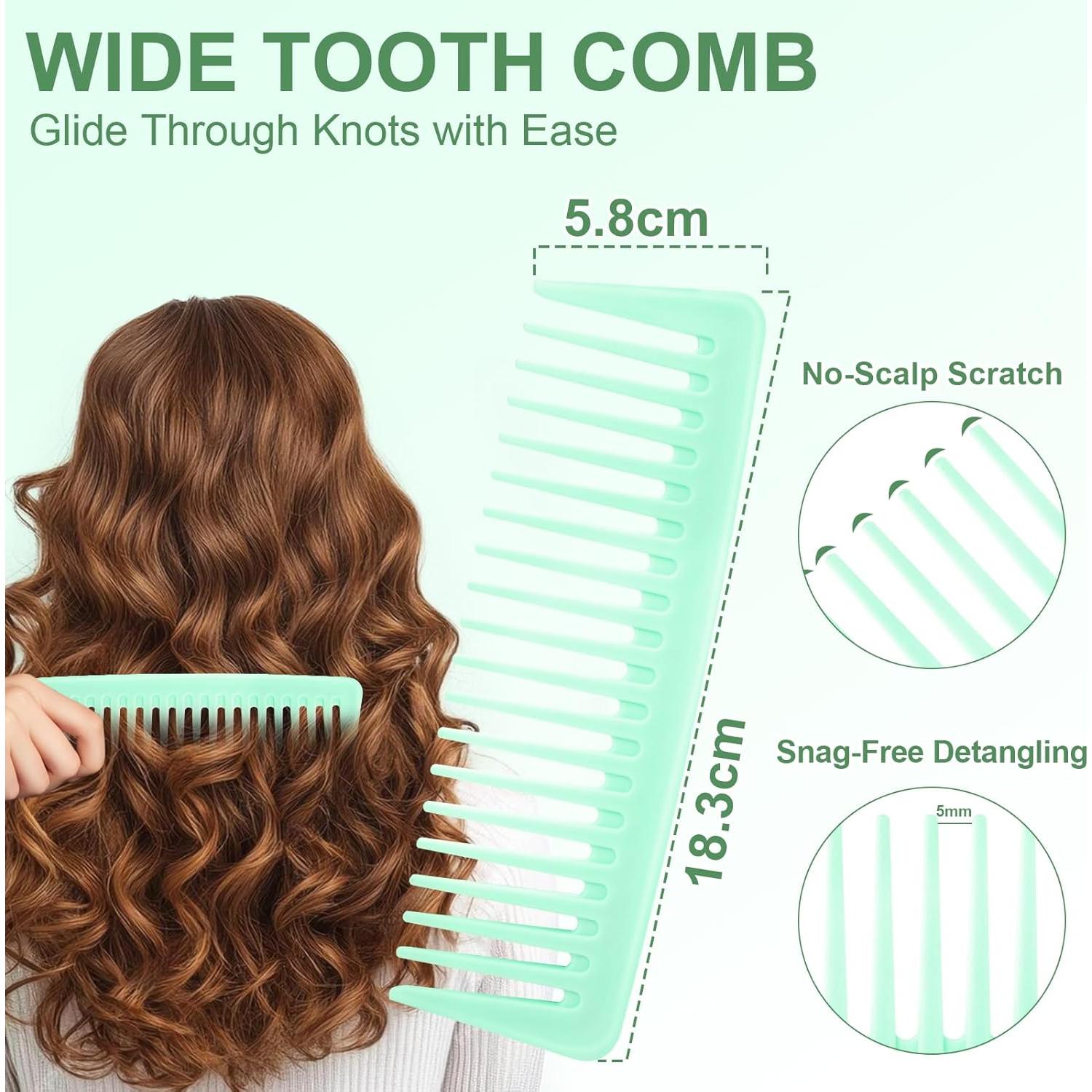 Set de 5 Pinceles para Cabello DUAIU - Definidor de Rizos y Peines