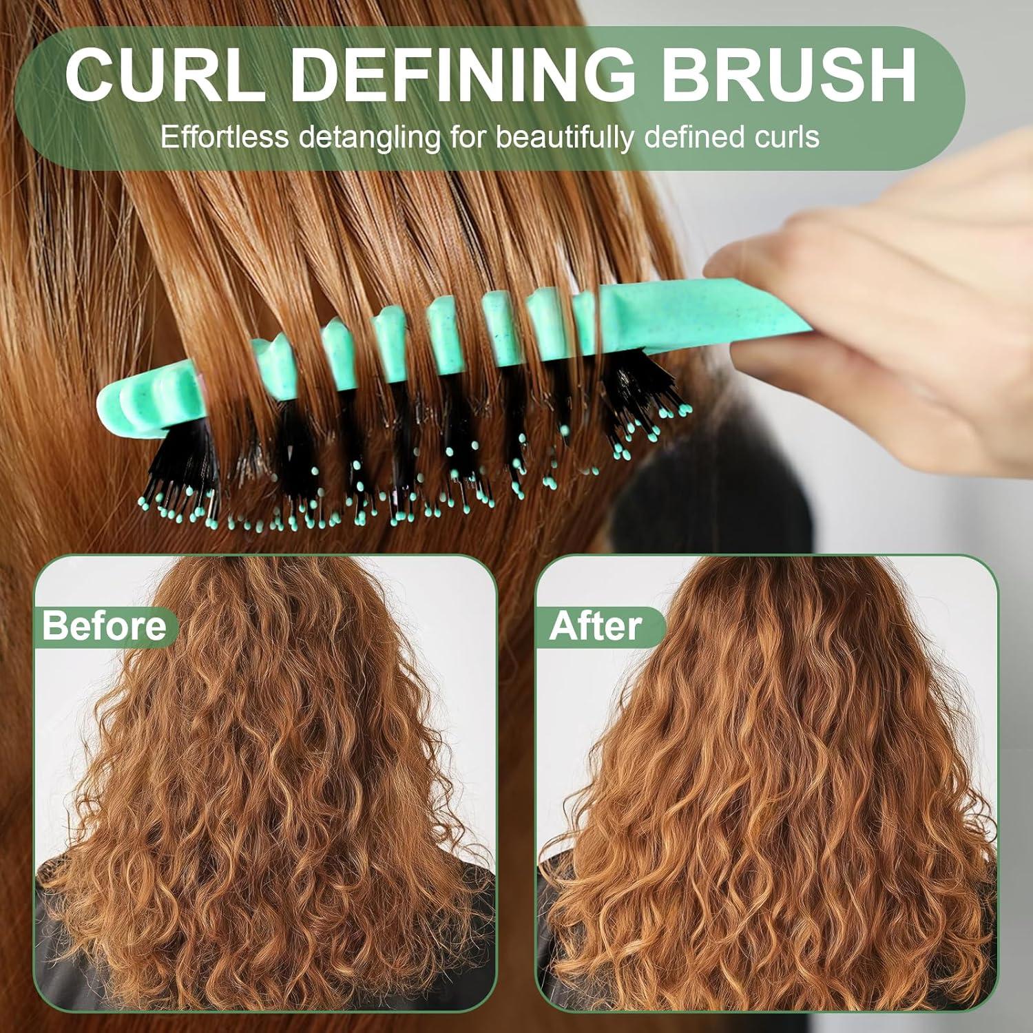 Set de 5 Pinceles para Cabello DUAIU - Definidor de Rizos y Peines