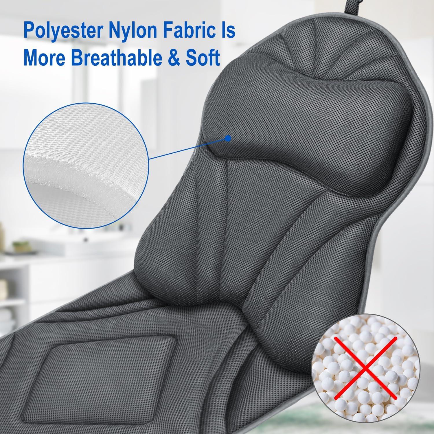 Almohada de Baño de Cuerpo Completo SNLEWRTU Gris Oscuro