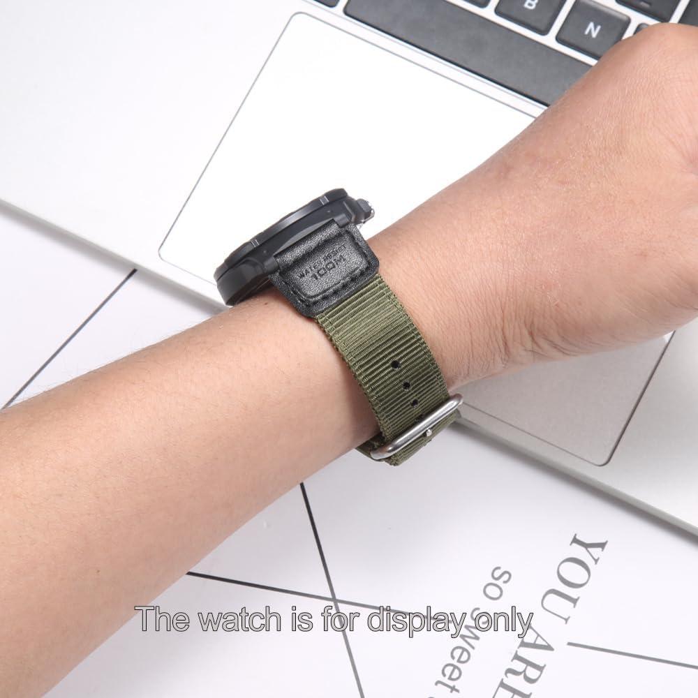 Correa de Reloj de Nylon 18mm MCXGL Verde Ejército Compatible Casio