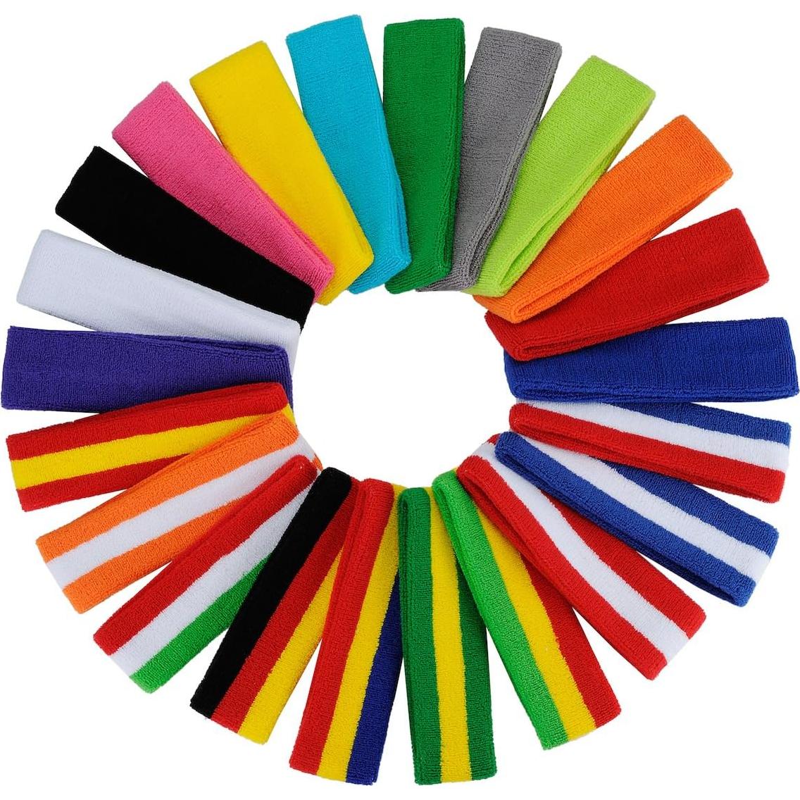 Banda para la cabeza ONUPGO negra - Absorción de sudor, 20 cm