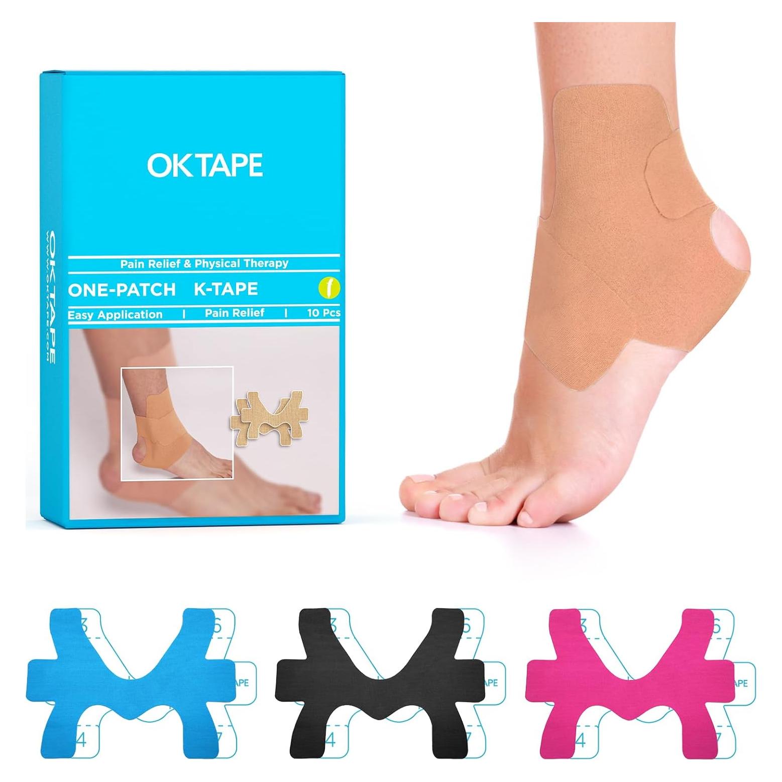 Cinta Kinesiológica Precortada CINTA OK Beige 10 Pzs