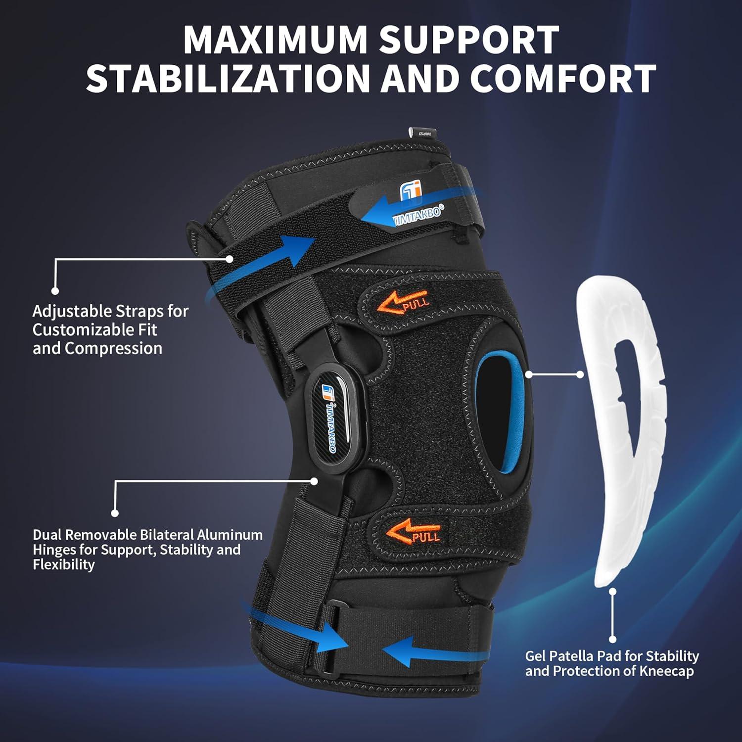 Férula de Rodilla Timtakbo con Bisagra y Almohadilla de Gel