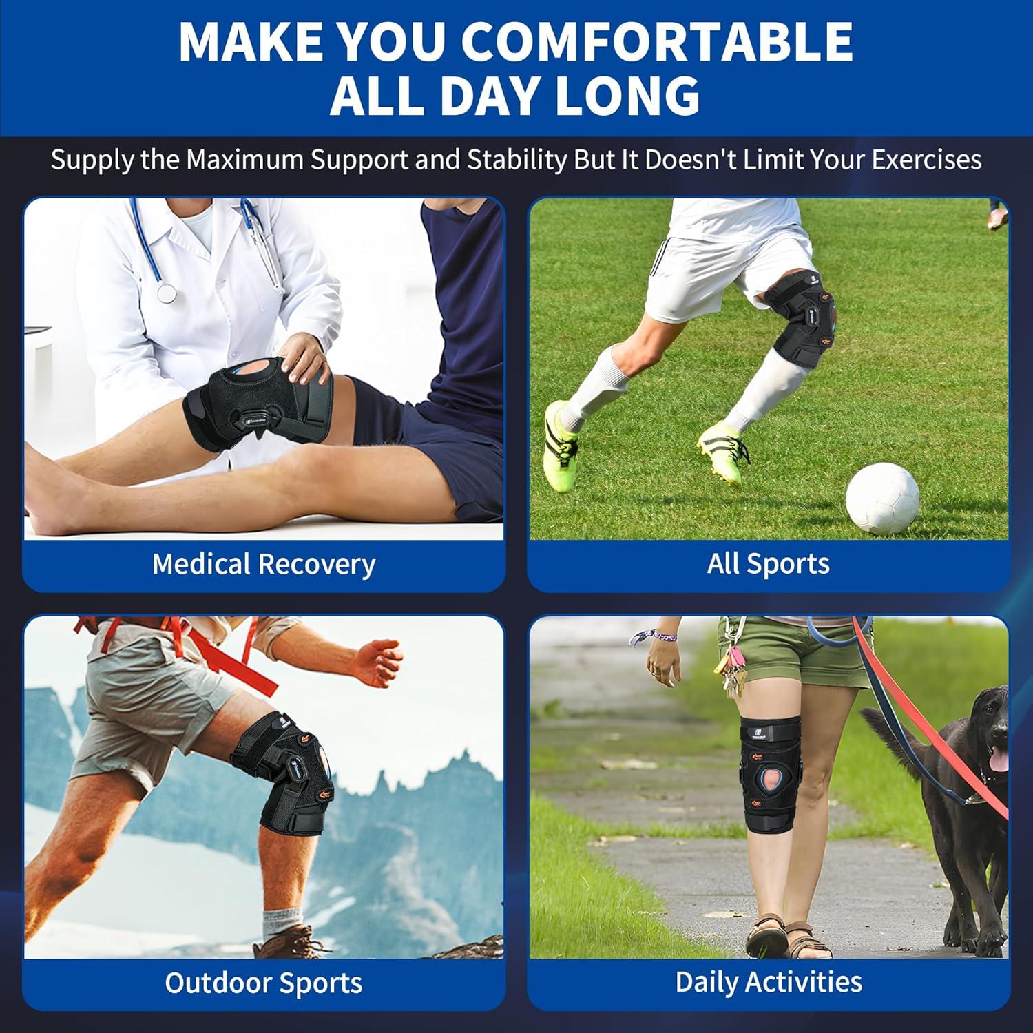 Férula de Rodilla Timtakbo con Bisagra y Almohadilla de Gel